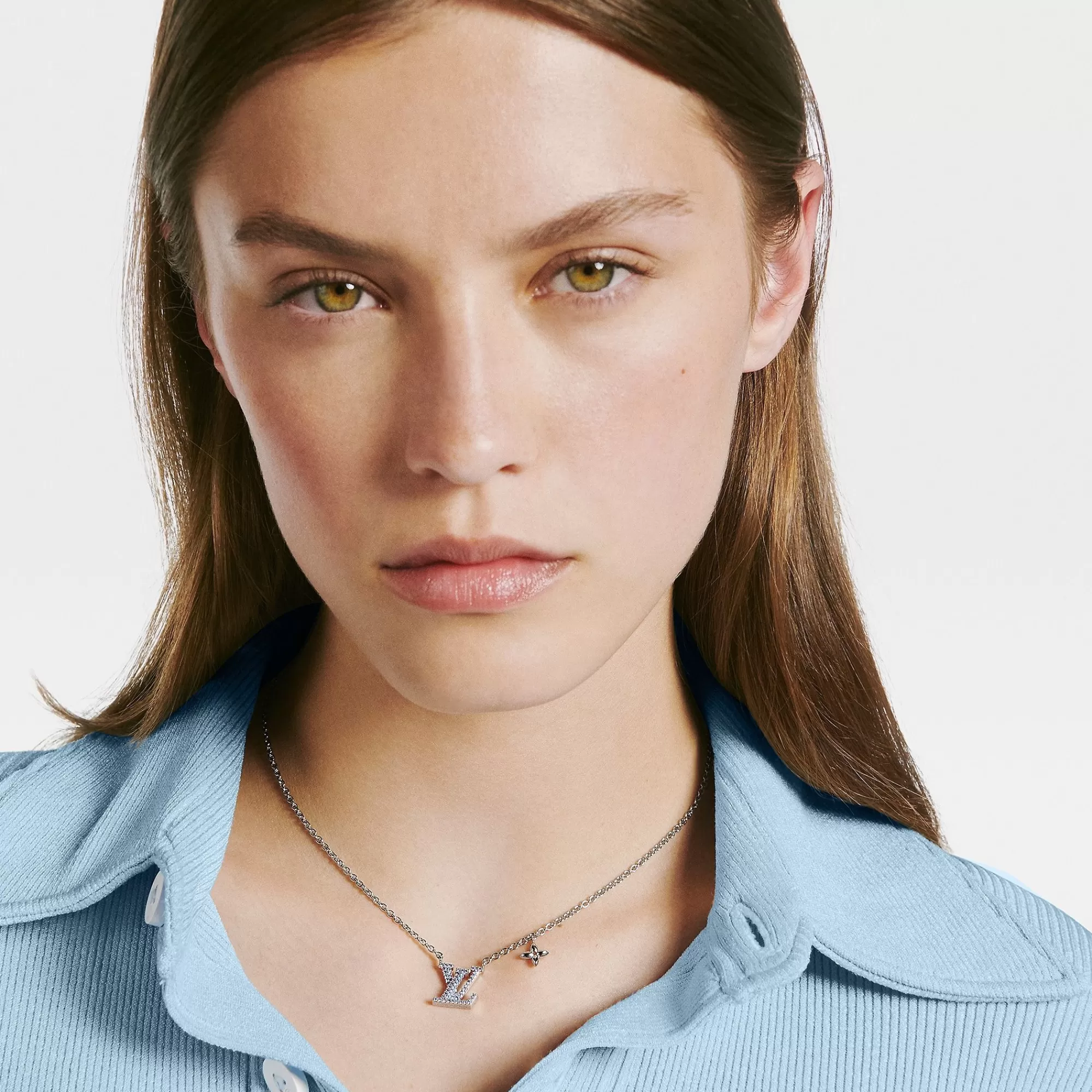 Hot Louis Vuitton Lv Iconic Necklace Aquamarine