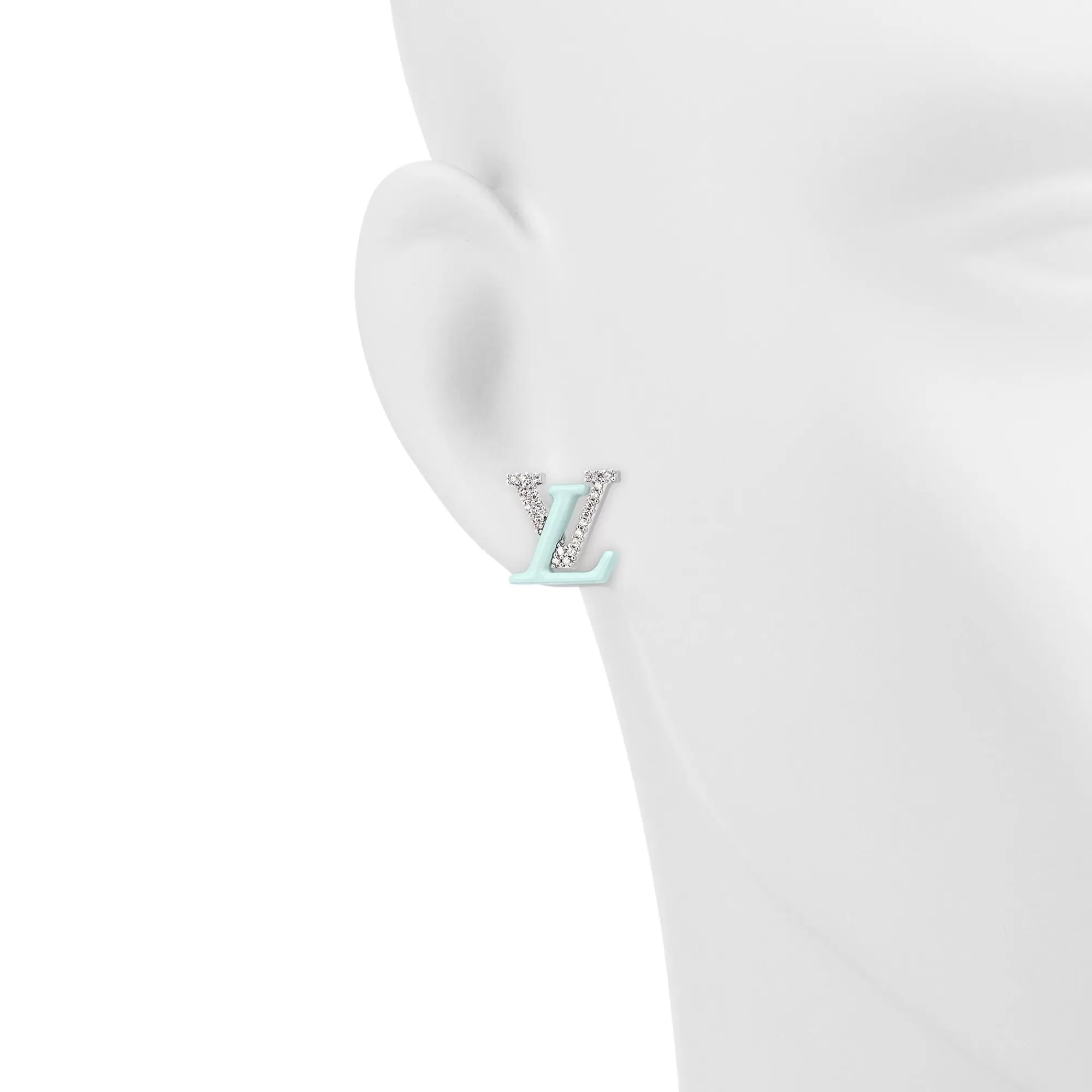 Outlet Louis Vuitton Lv Iconic Sweety Earrings Blue