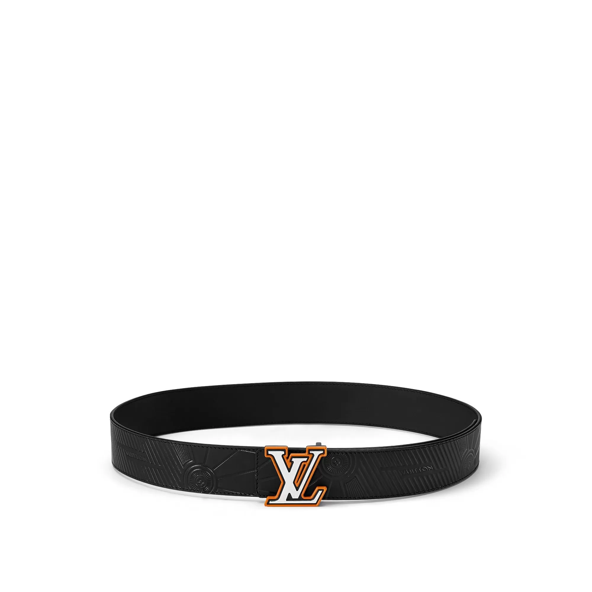 Shop Louis Vuitton Lv Imprint 40Mm Reversible Belt Black