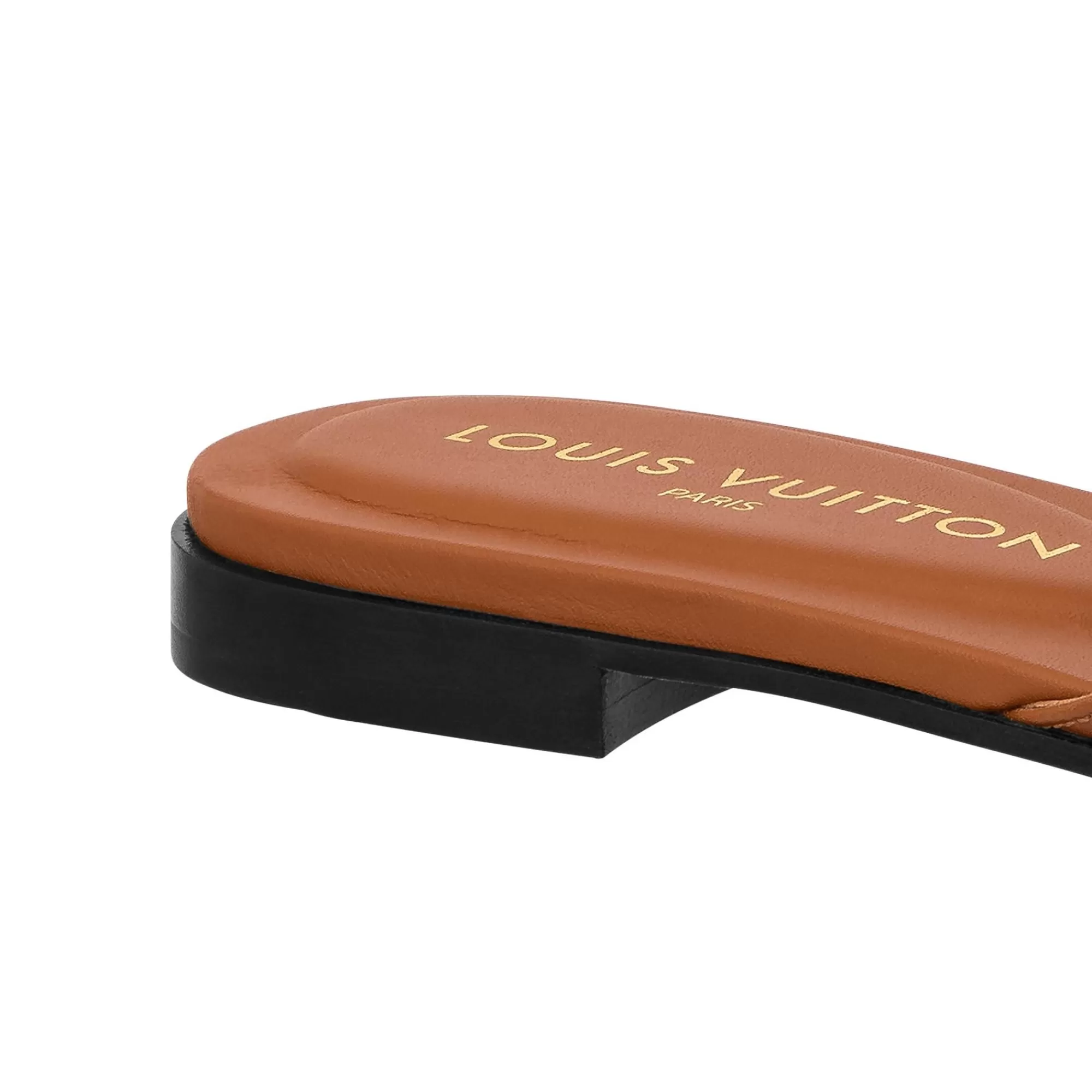 New Louis Vuitton Lv Isola Flat Mule Cognac
