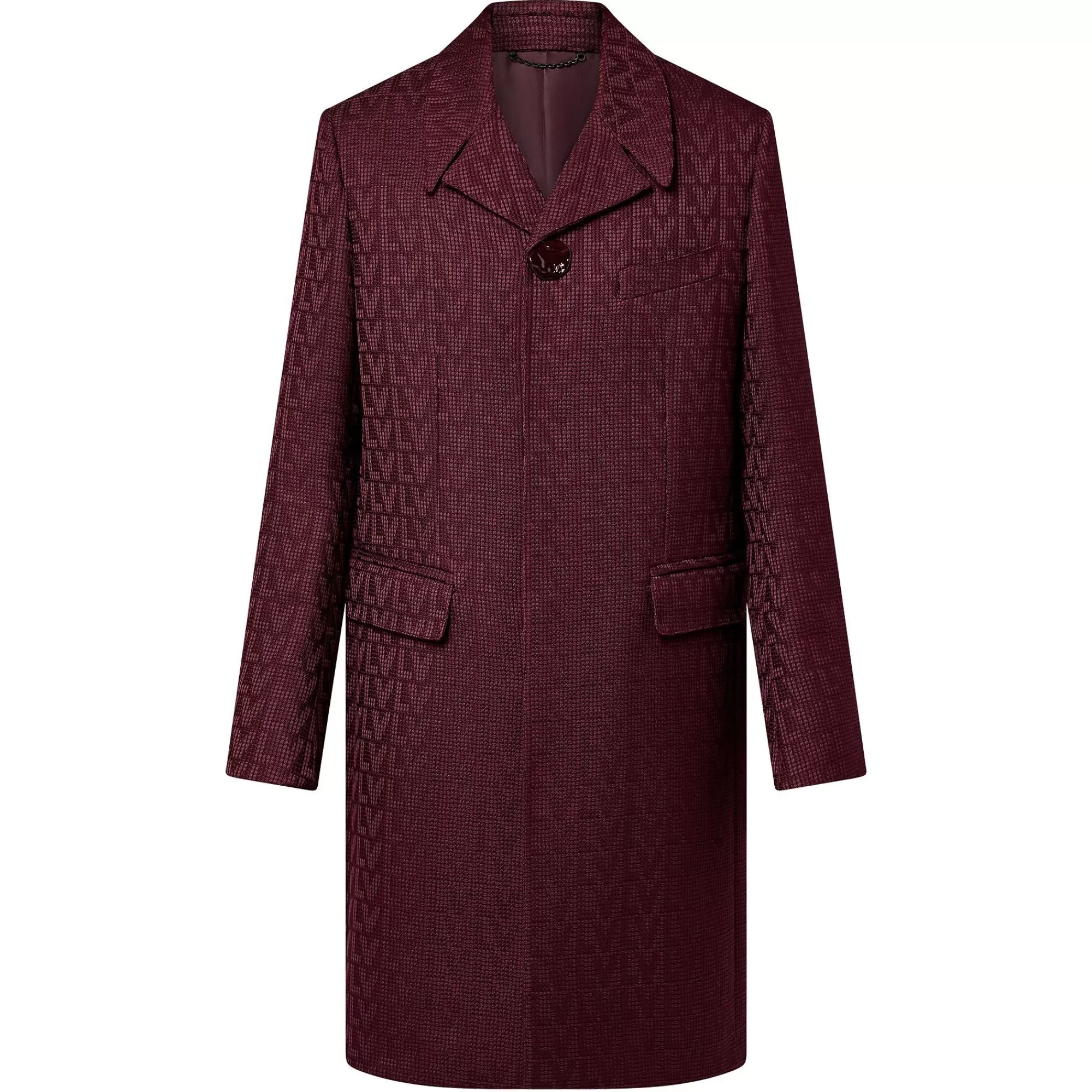 Shop Louis Vuitton Lv Jacquard Car Coat