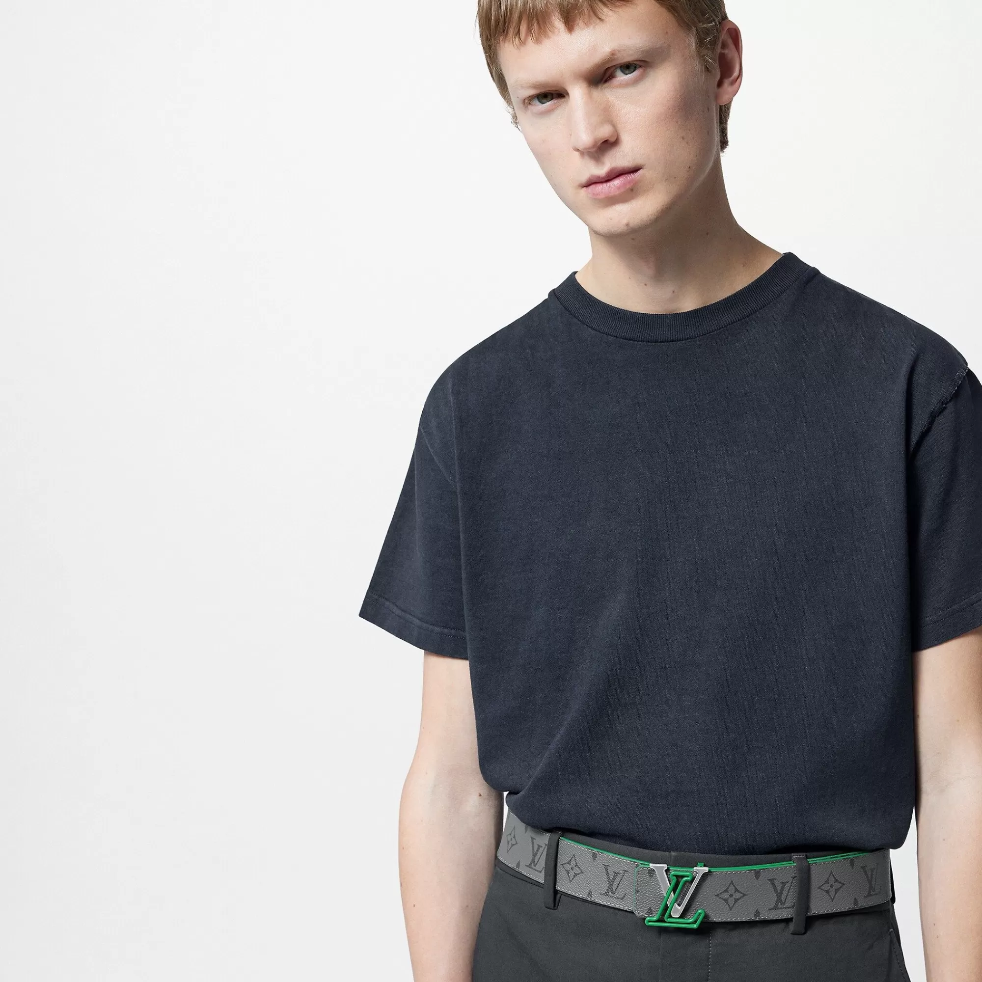 Online Louis Vuitton Lv Line 40Mm Reversible Belt Green