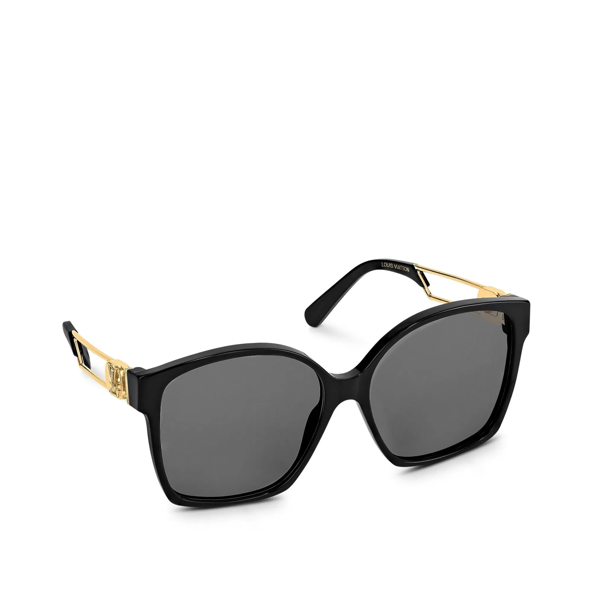 Discount Louis Vuitton Lv Link Light Classic Square Sunglasses Black