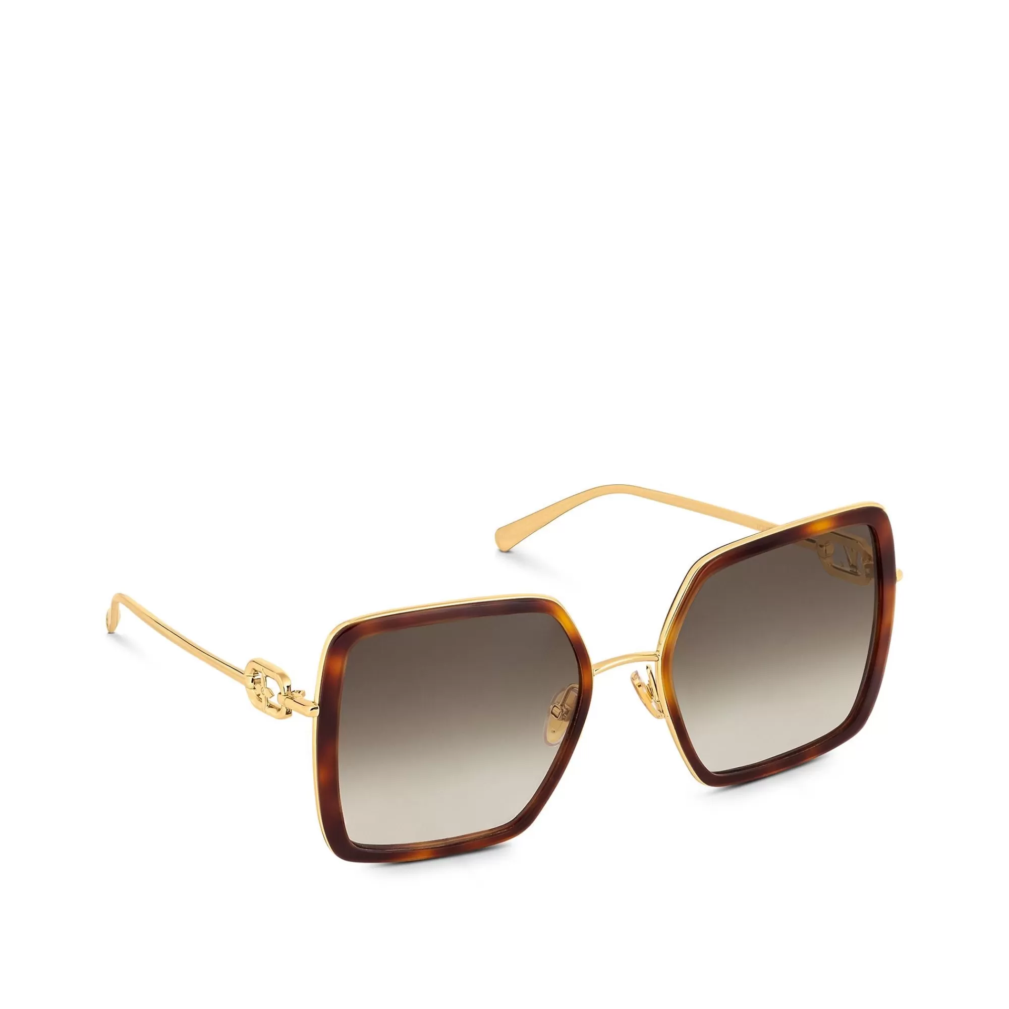 Shop Louis Vuitton Lv Link One Square Sunglasses