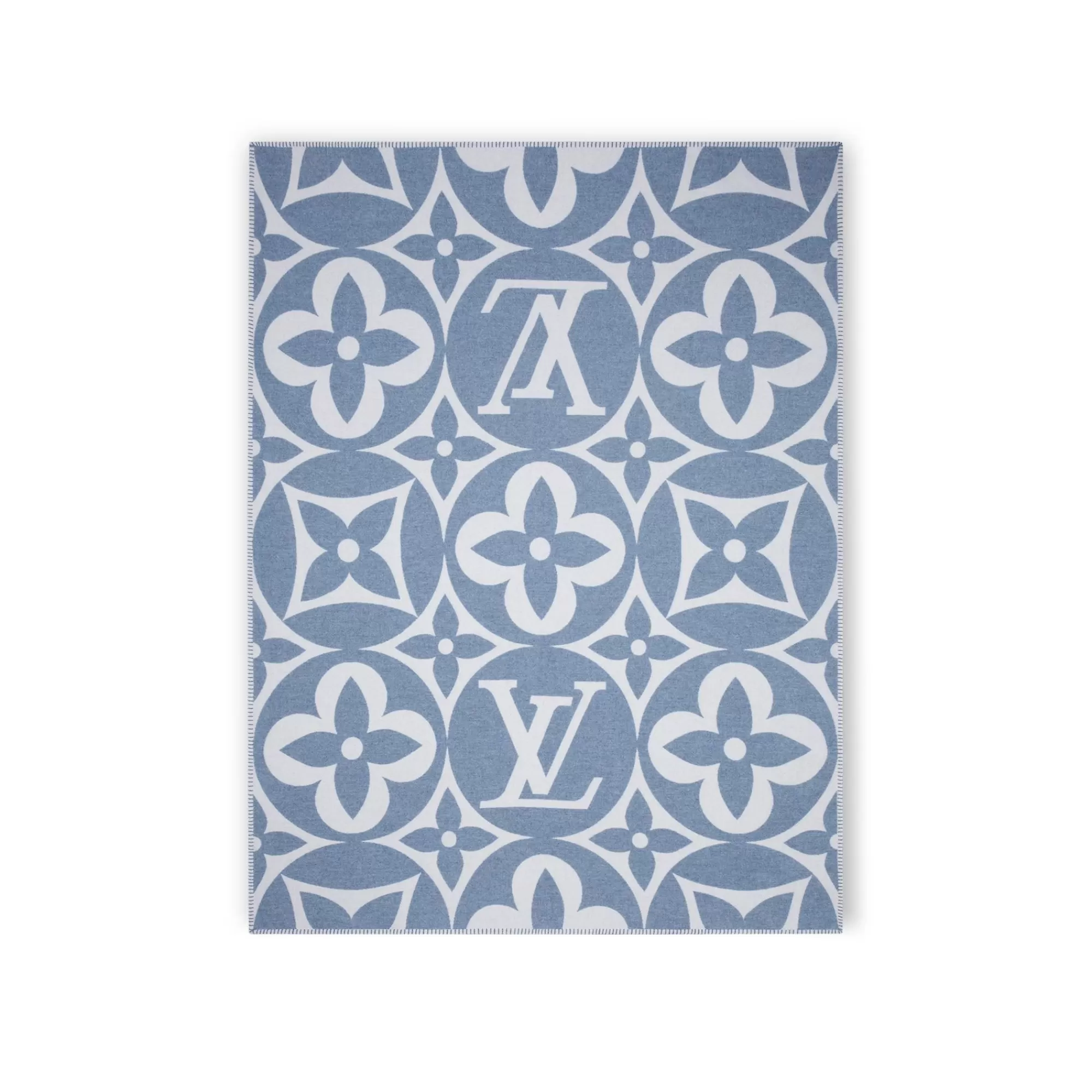 New Louis Vuitton Lv Medallion Blanket Blue