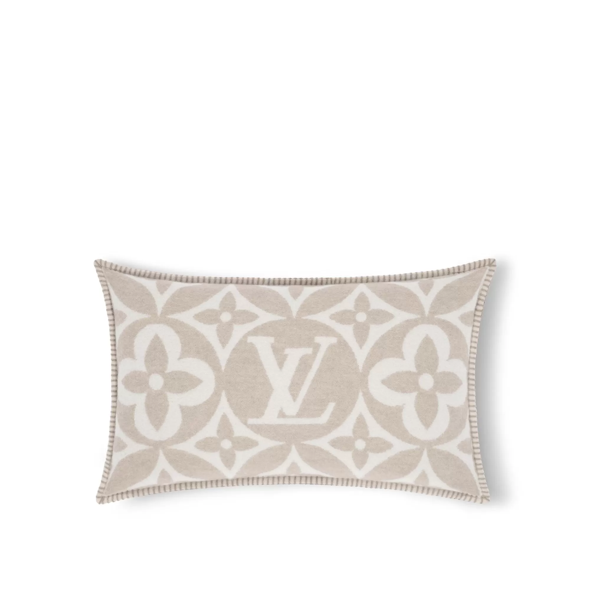 Clearance Louis Vuitton Lv Medallion Cushion Greige