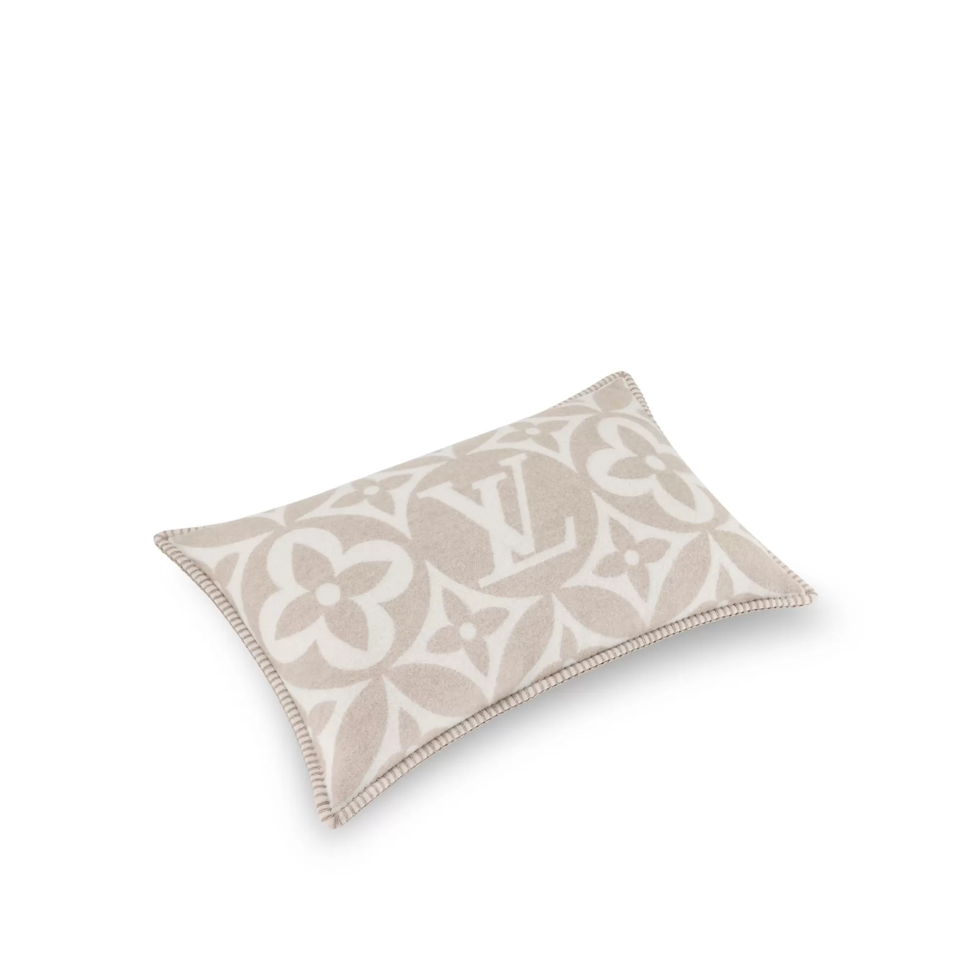 Clearance Louis Vuitton Lv Medallion Cushion Greige