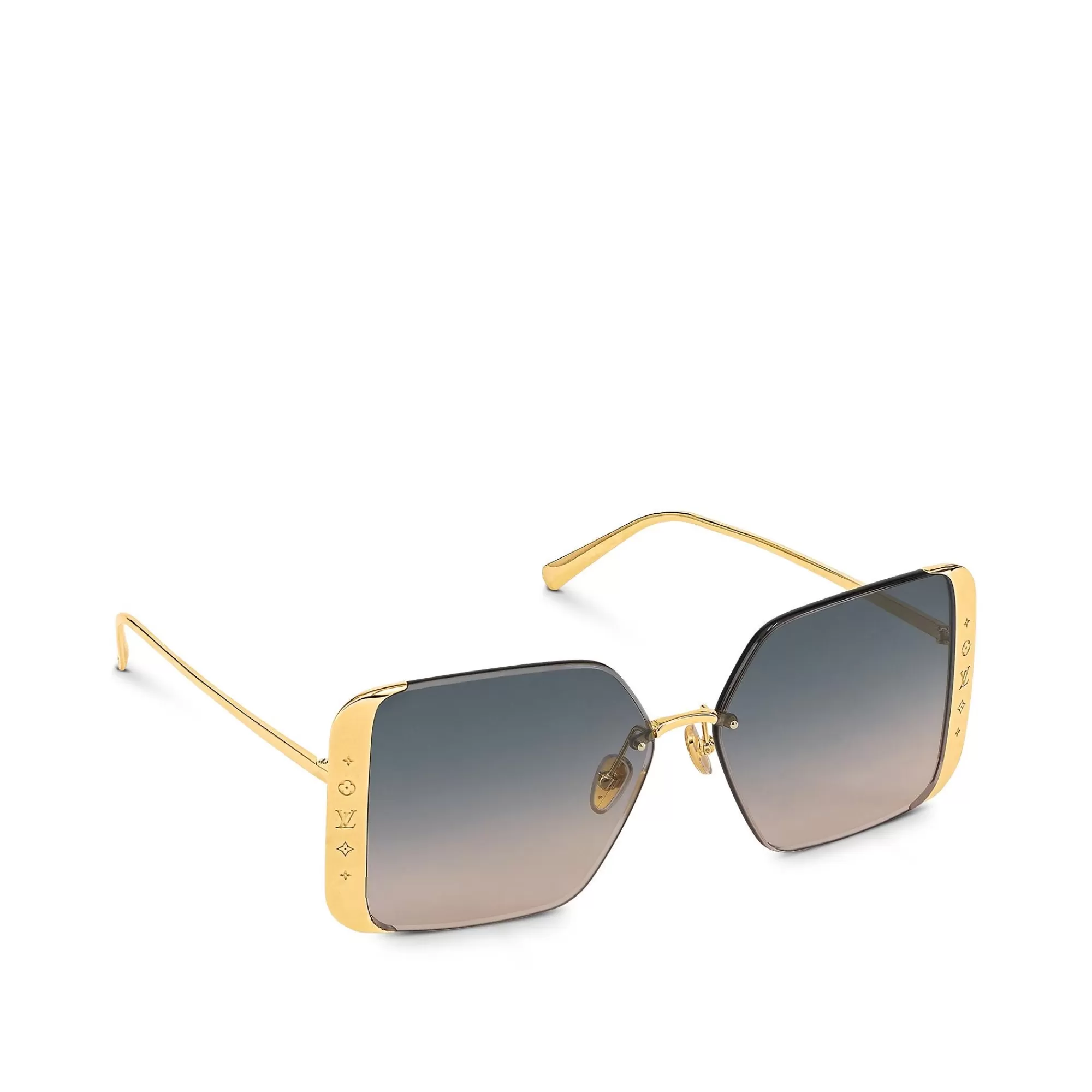 Clearance Louis Vuitton Lv Moon Metal Square Sunglasses