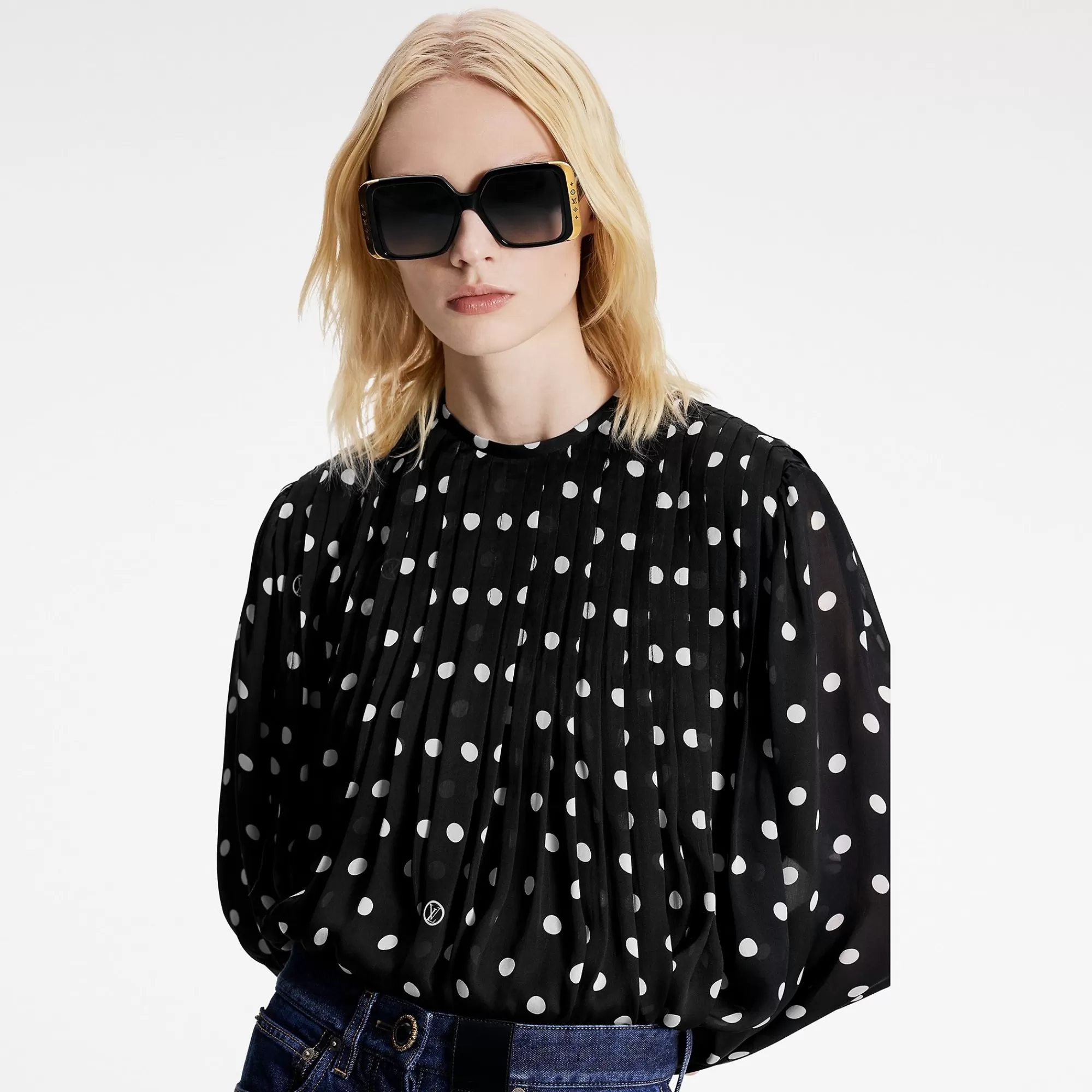 Clearance Louis Vuitton Lv Moon Square Sunglasses Black