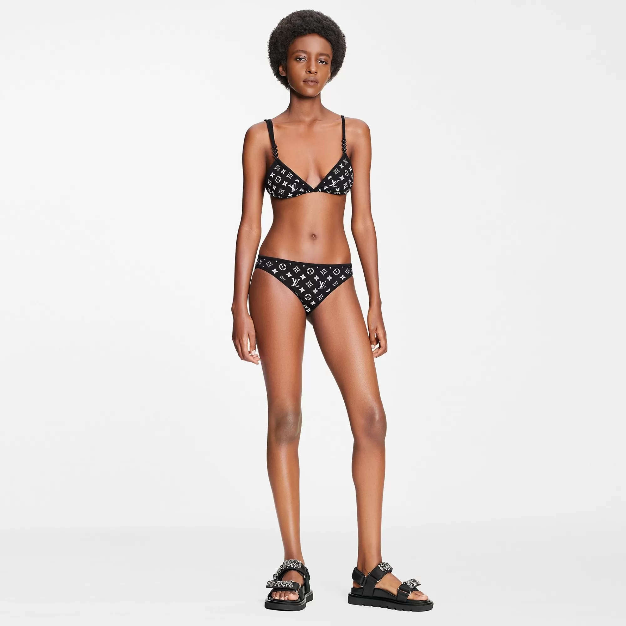Shop Louis Vuitton Lv Night Bikini Top