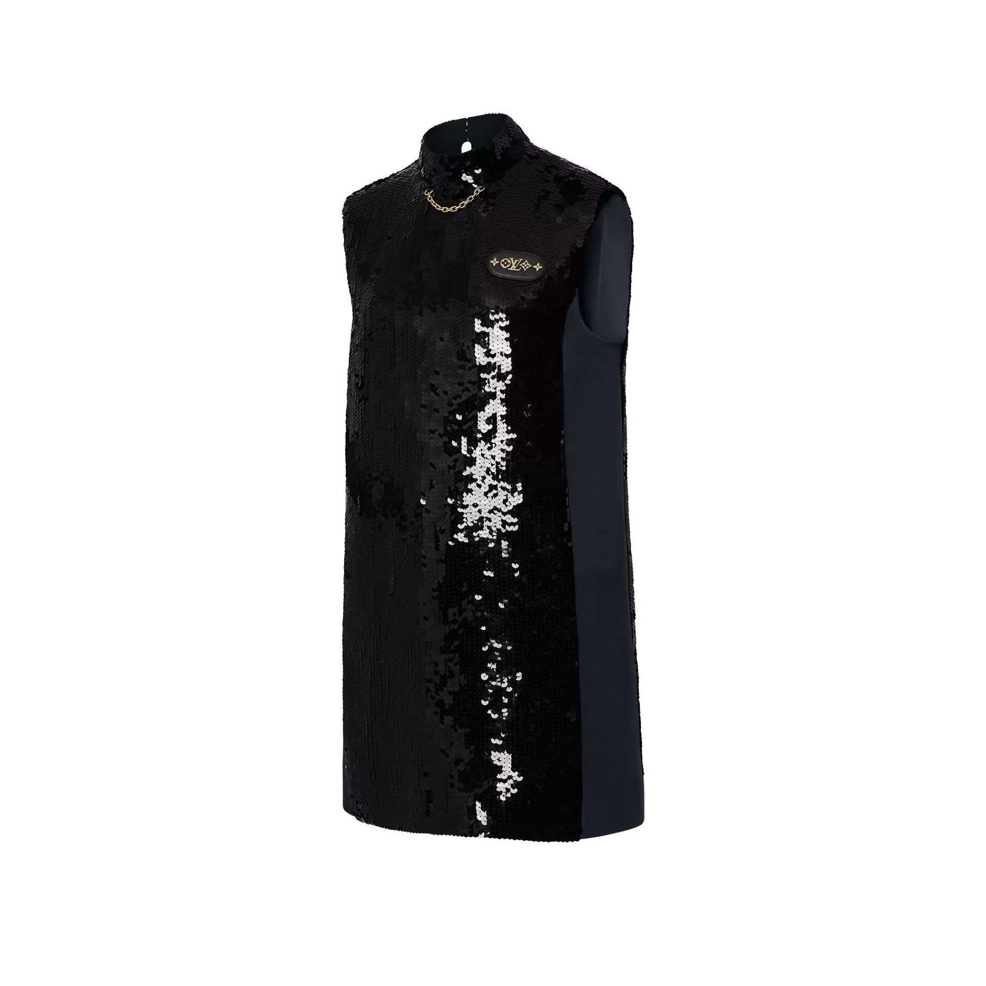 Hot Louis Vuitton Lv Night Sleeveless Sequin Dress