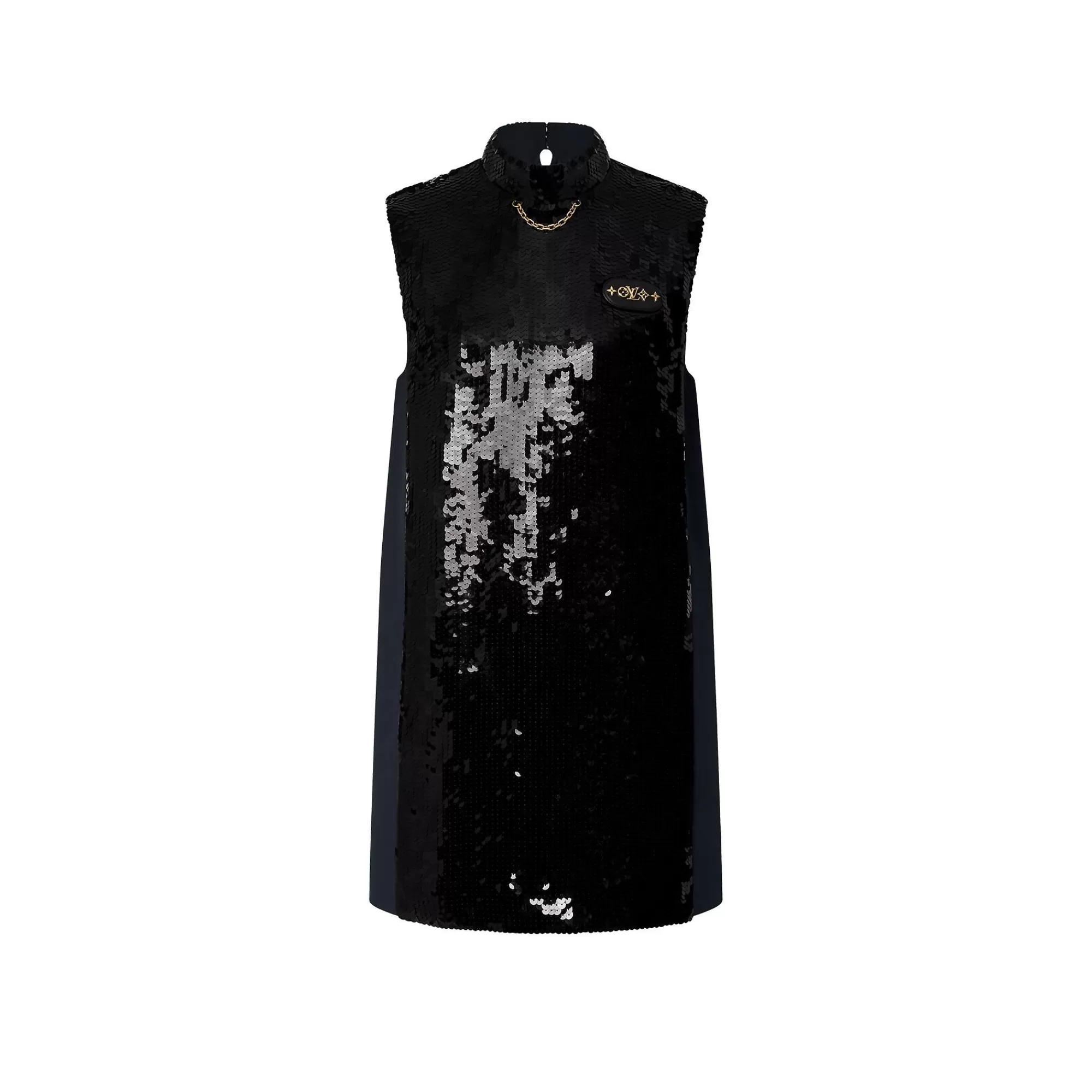 Hot Louis Vuitton Lv Night Sleeveless Sequin Dress