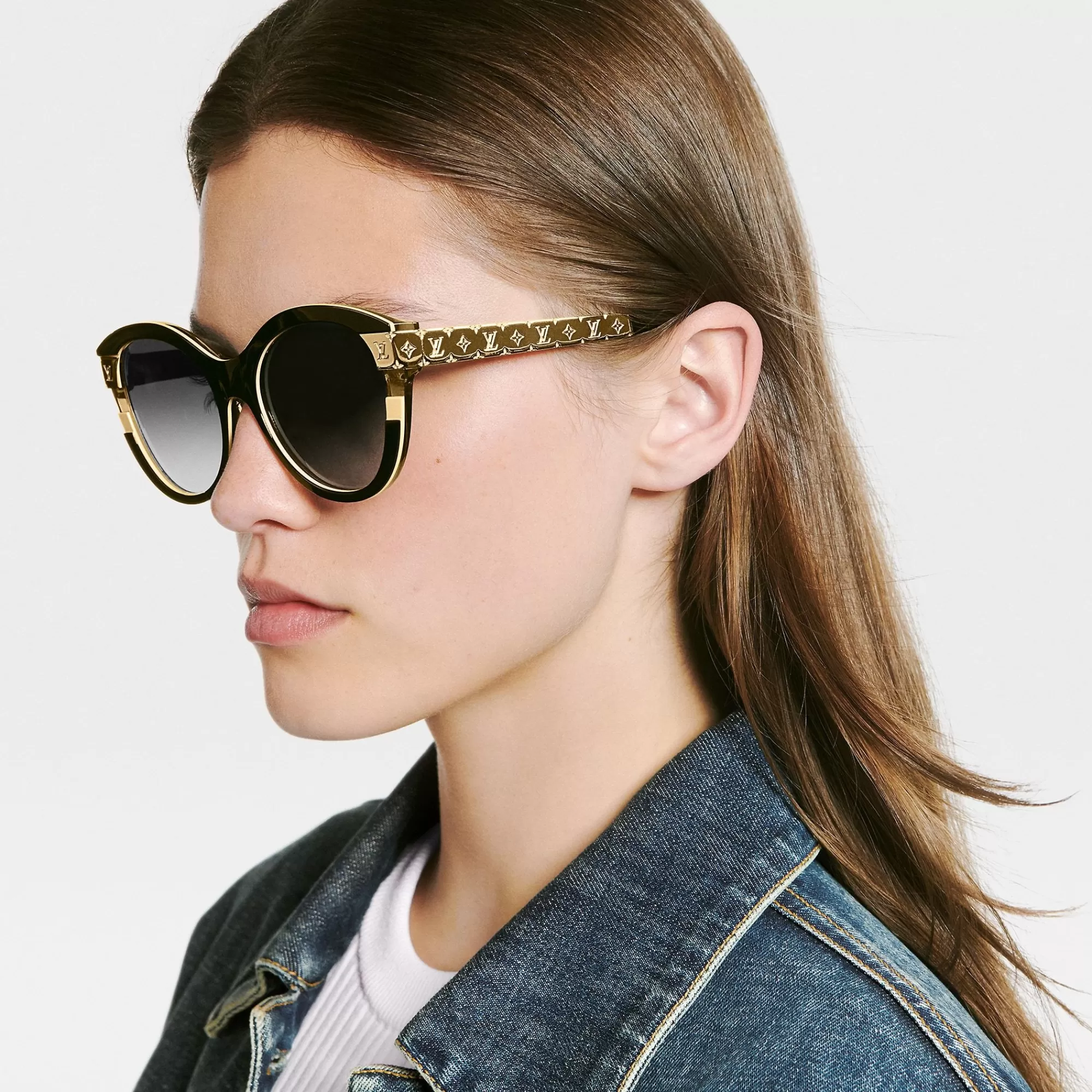 New Louis Vuitton Lv Petit Soupcon Cat Eye Sunglasses Black