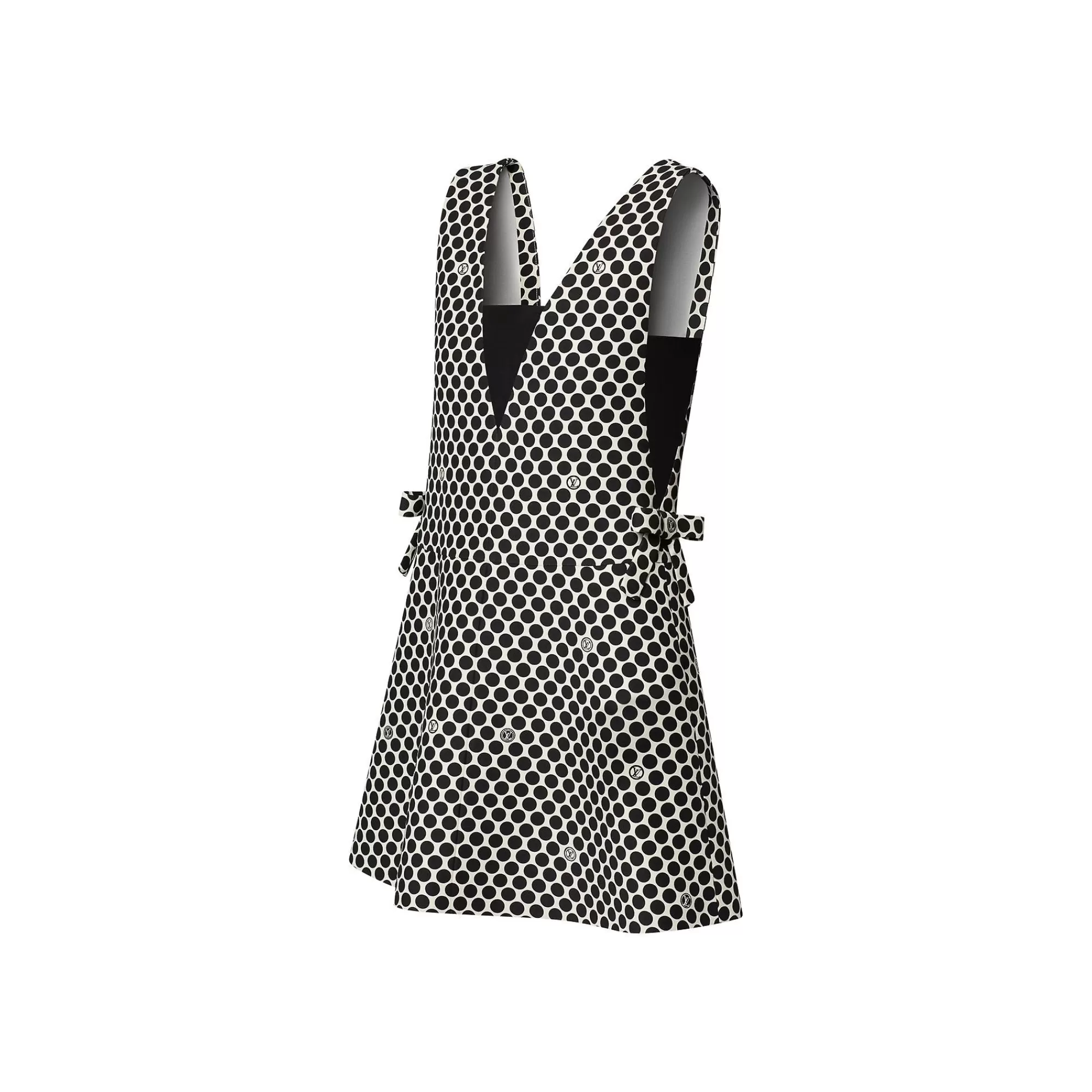 Sale Louis Vuitton Lv Polka Dot Plunge Dress