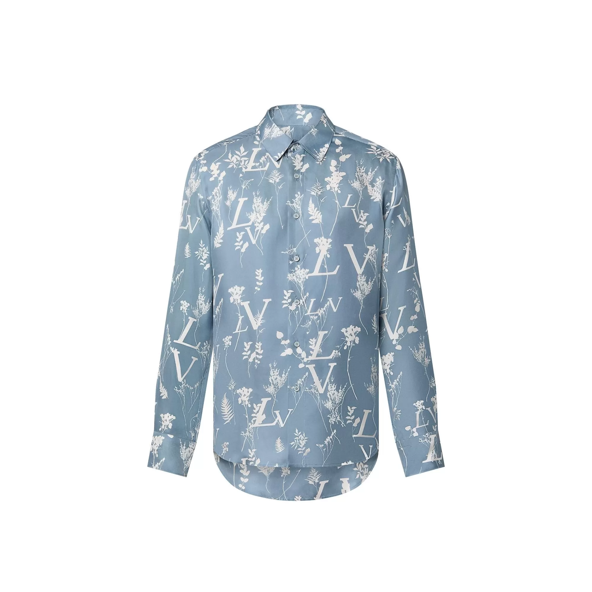 New Louis Vuitton Lv Printed Leaf Regular Shirt