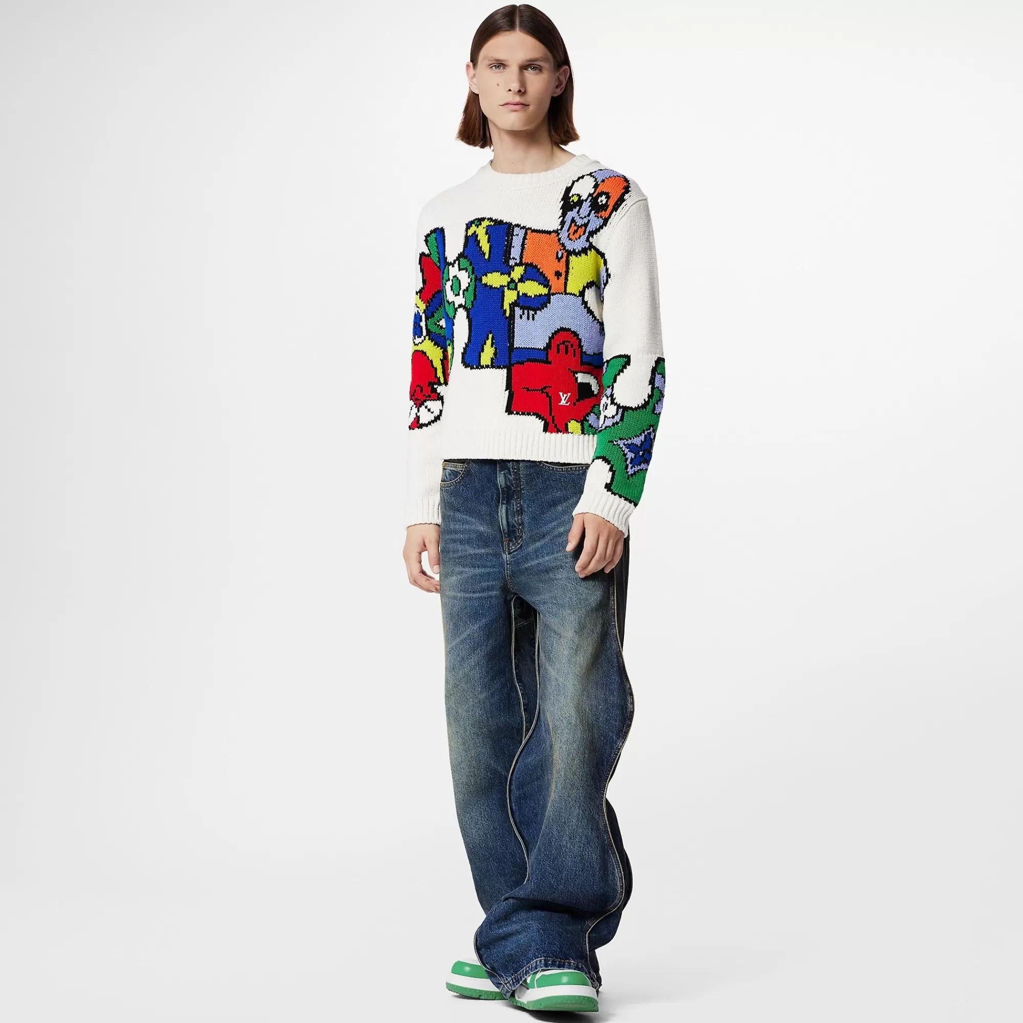 Best Louis Vuitton Lv Puzzle Jacquard Crewneck