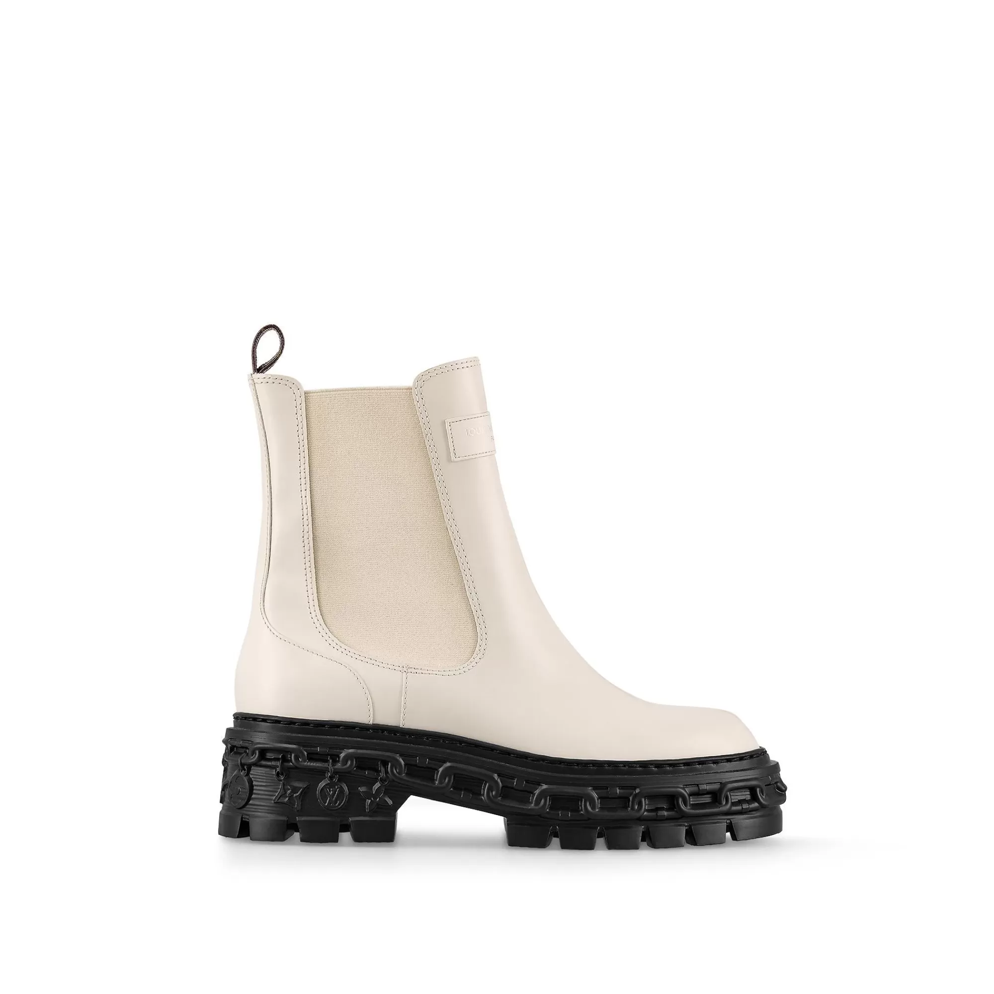 Shop Louis Vuitton Lv Record Chelsea Boot Cream