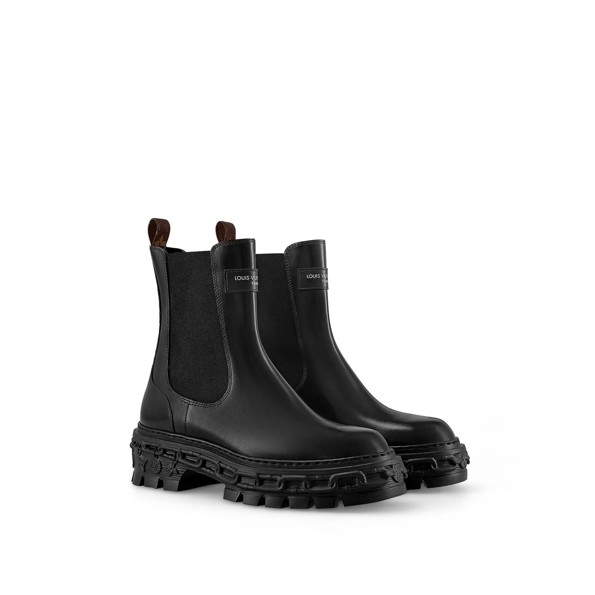 Outlet Louis Vuitton Lv Record Chelsea Boot Black