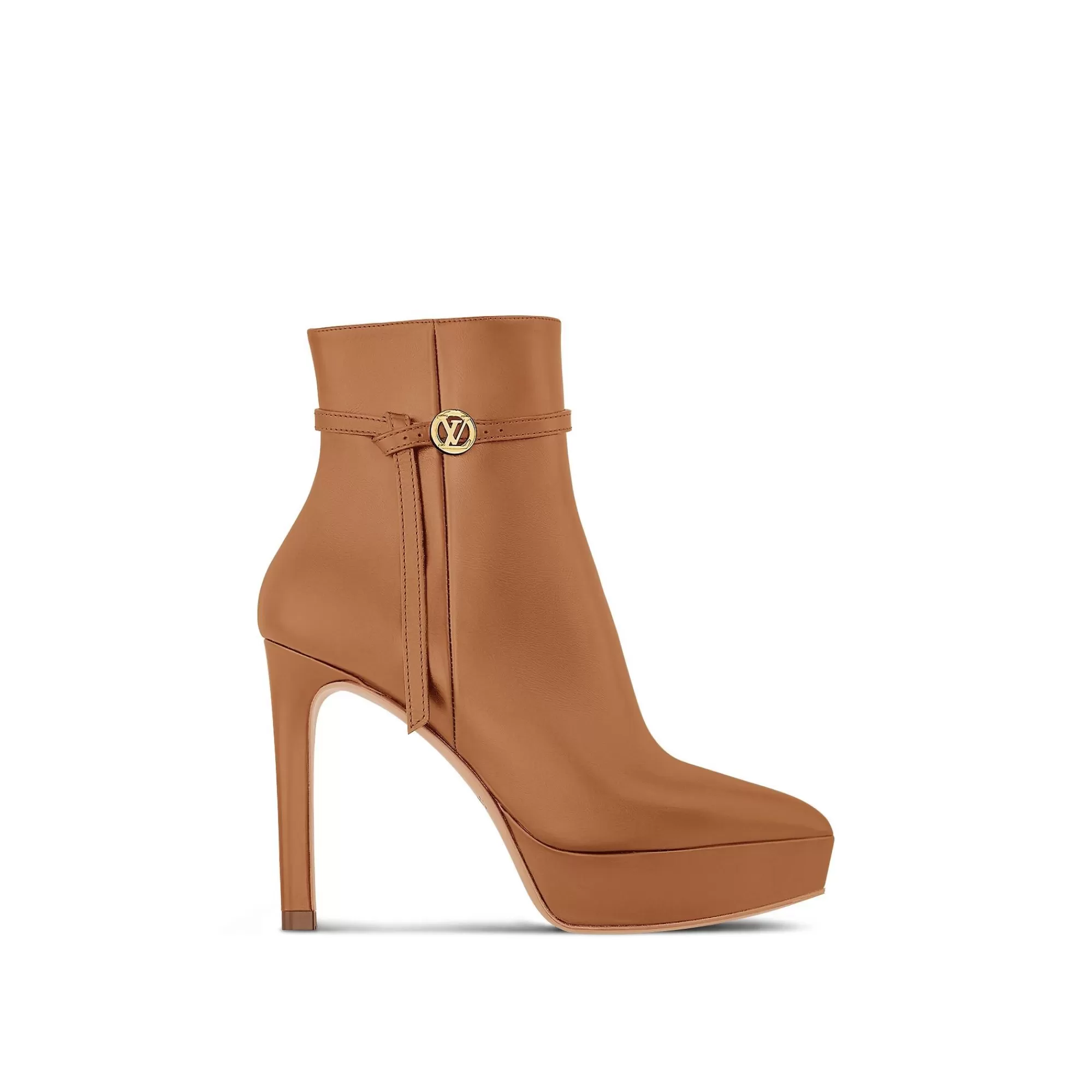 Online Louis Vuitton Lv Roxy Platform Ankle Boot Cognac