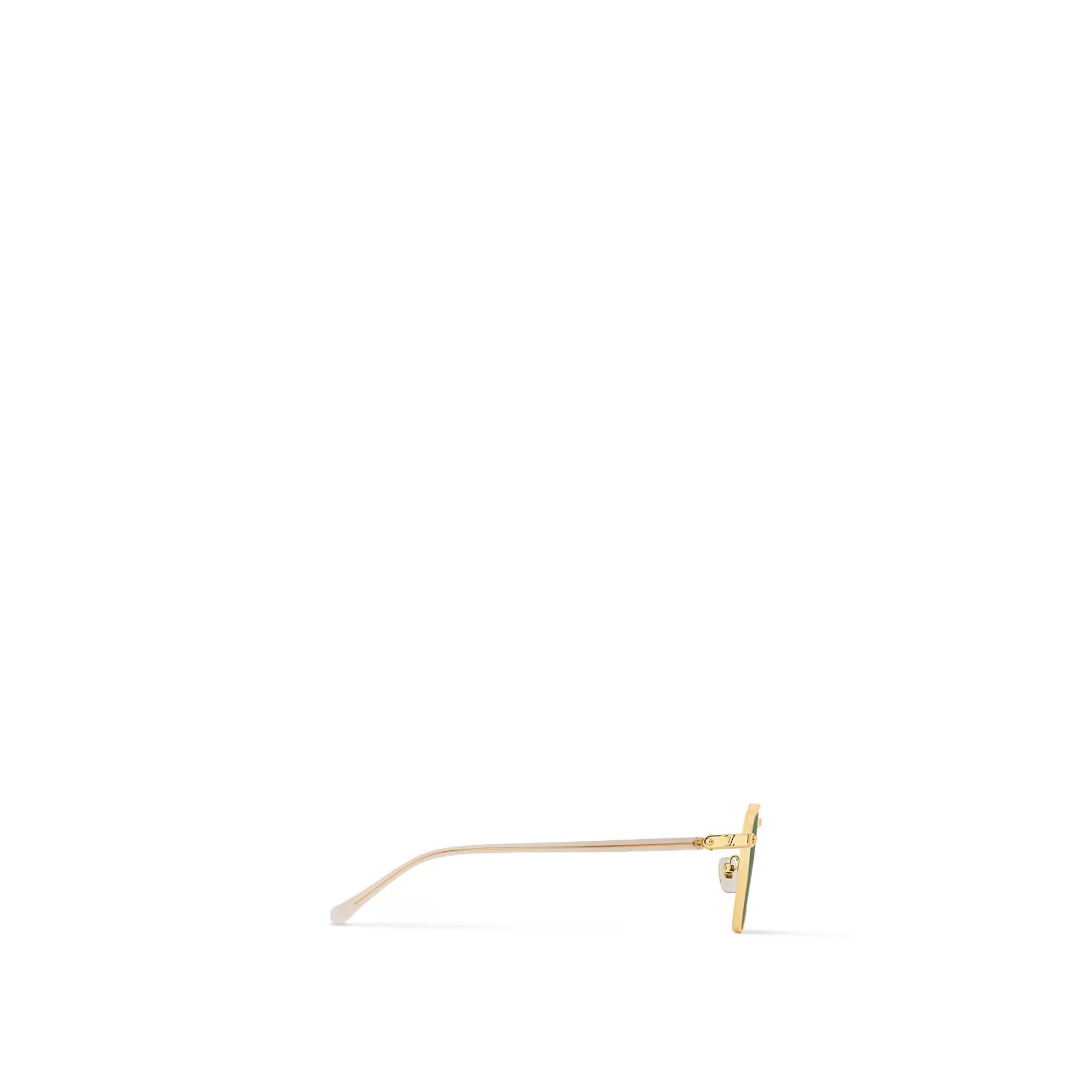 Cheap Louis Vuitton Lv Signature Metal Square Sunglasses Gold