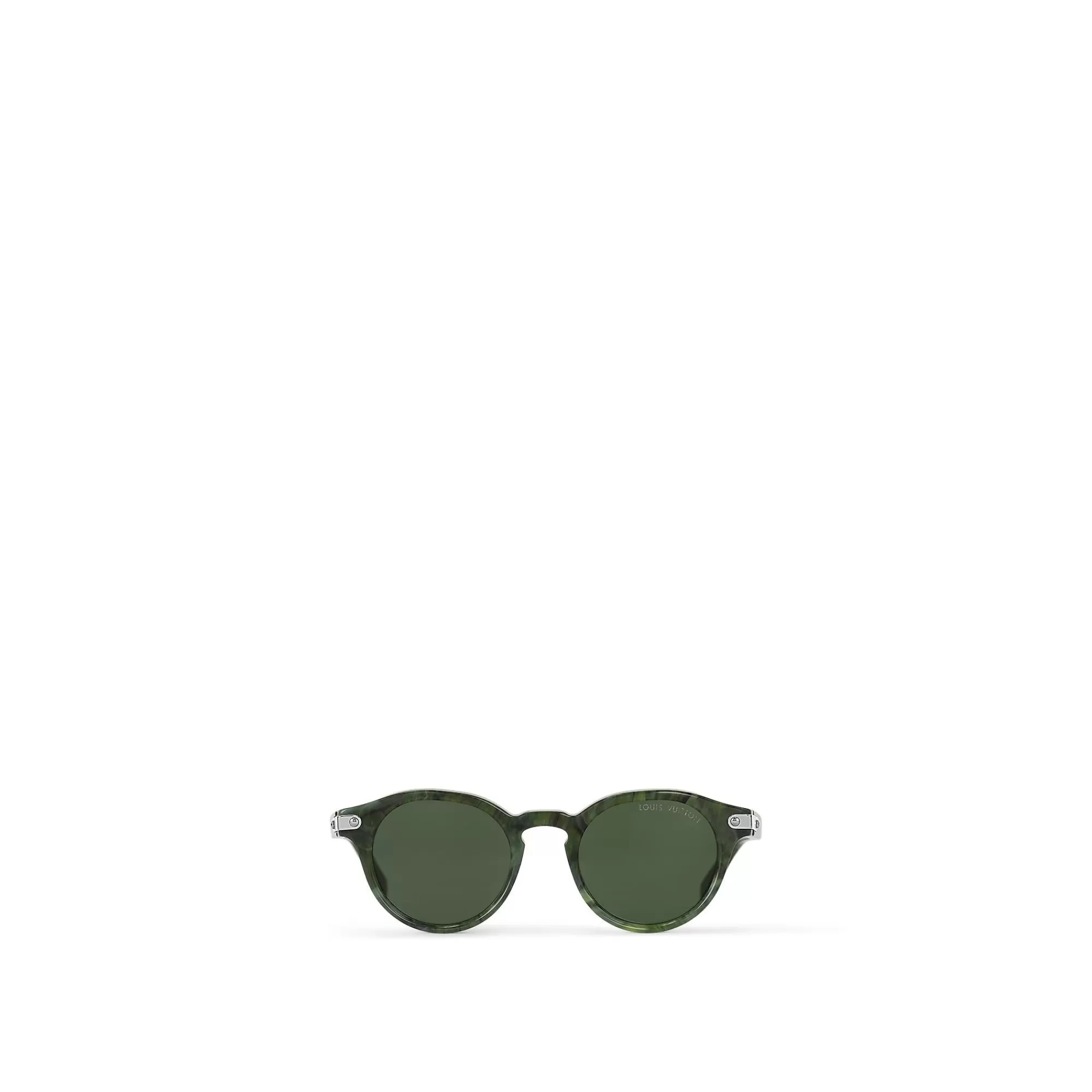Flash Sale Louis Vuitton Lv Signature Round Sunglasses - Size S Green