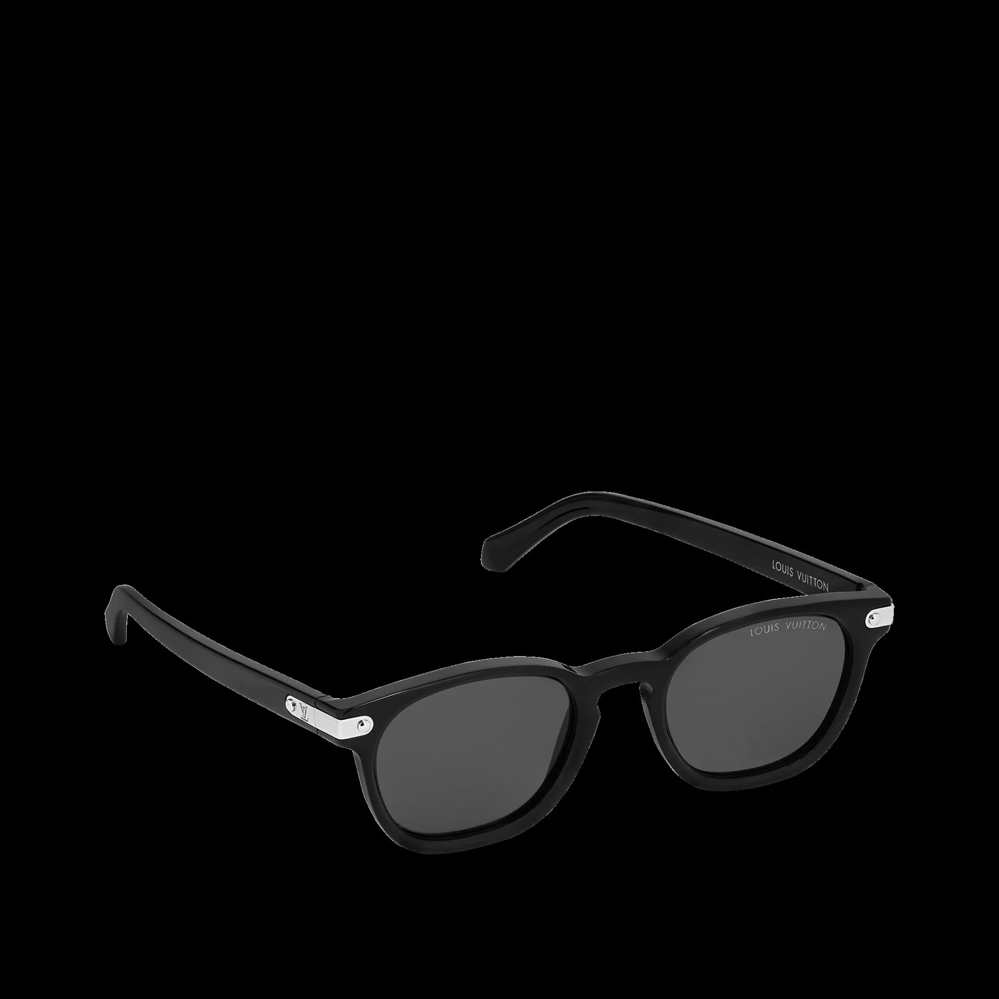 Best Louis Vuitton Lv Signature Square Round Sunglasses Black