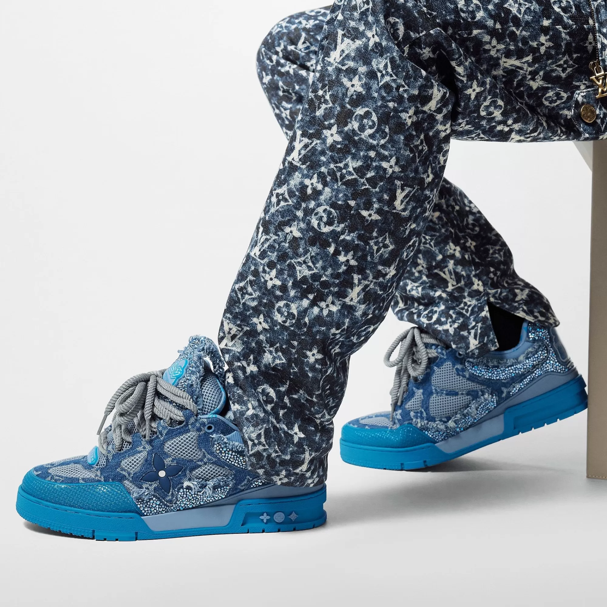 Clearance Louis Vuitton Lv Skate Sneaker Blue