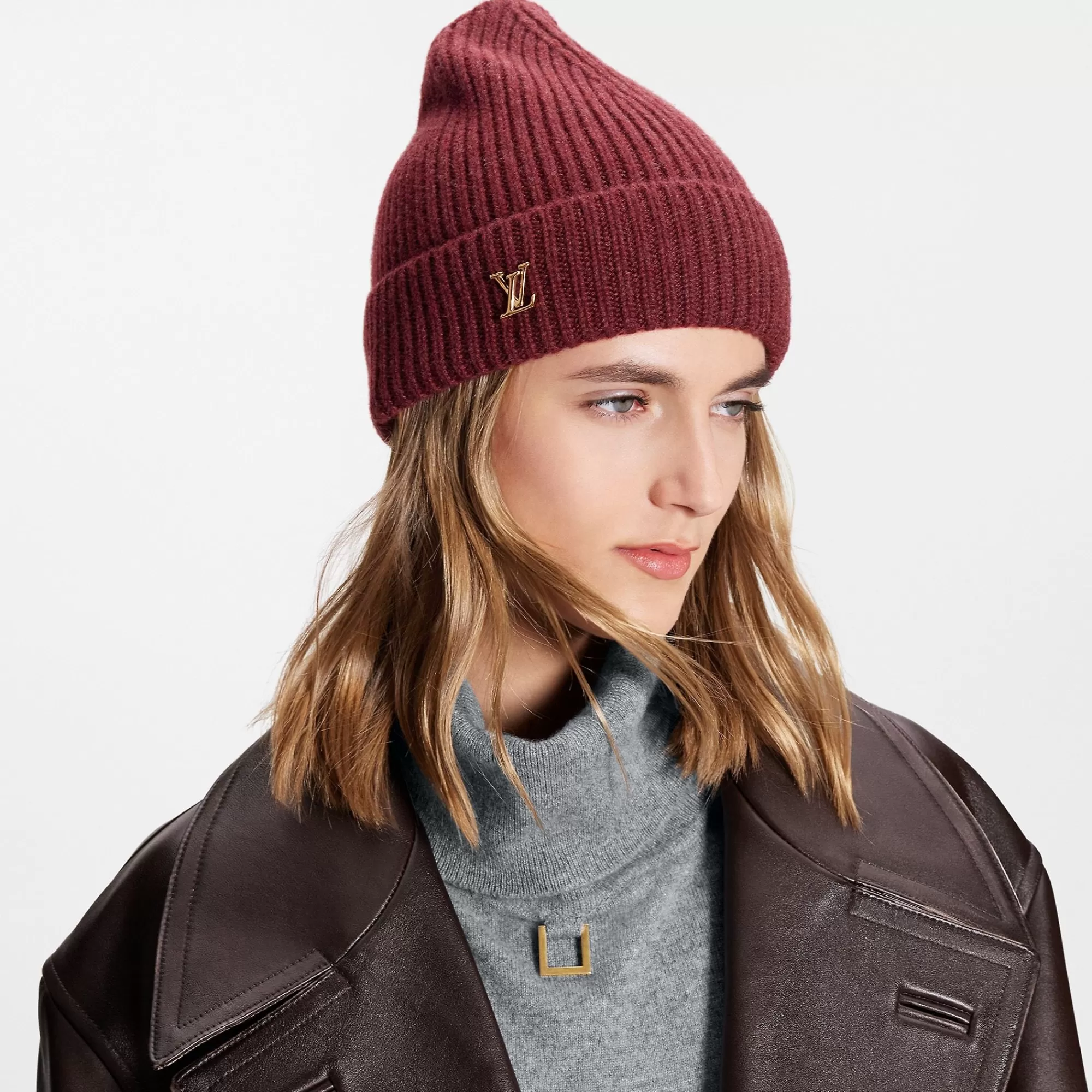 Fashion Louis Vuitton Lv Spark Beanie Bordeaux