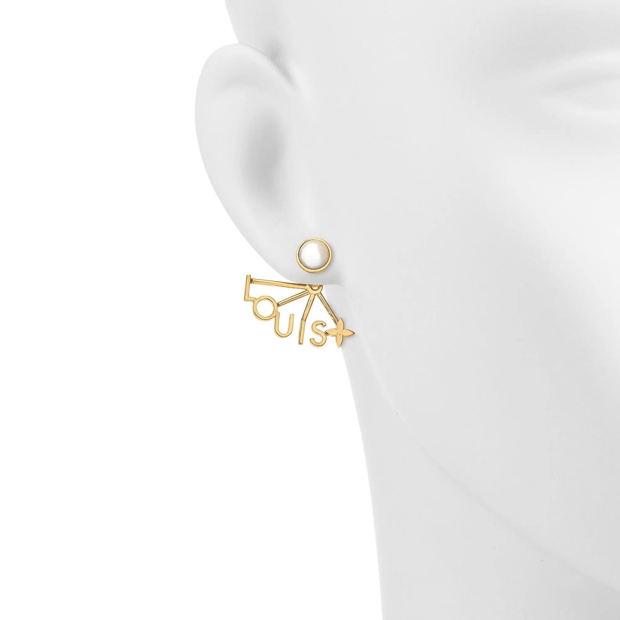 Outlet Louis Vuitton Lv Spelling Earrings