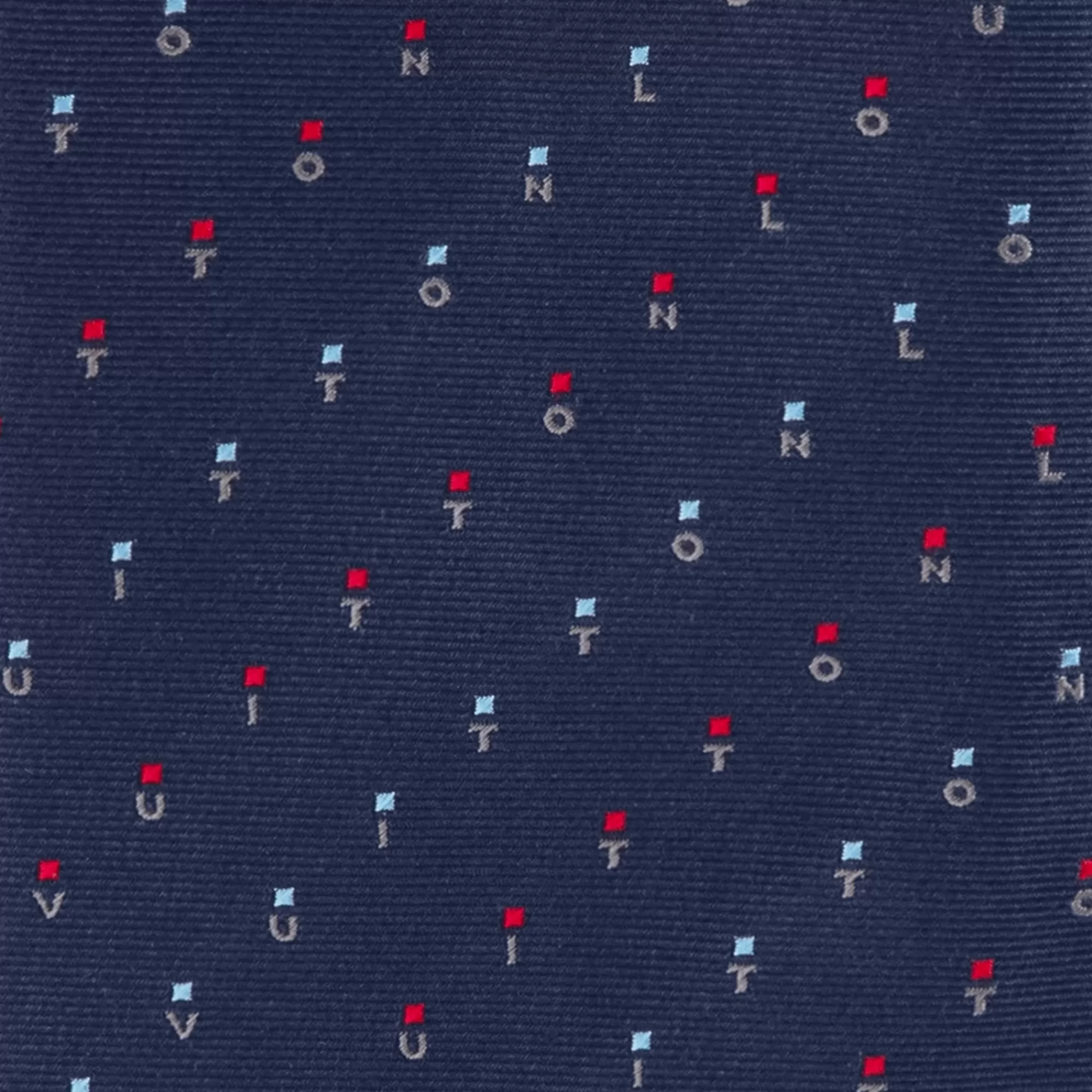 Clearance Louis Vuitton Lv Spelling Tie Navy Blue