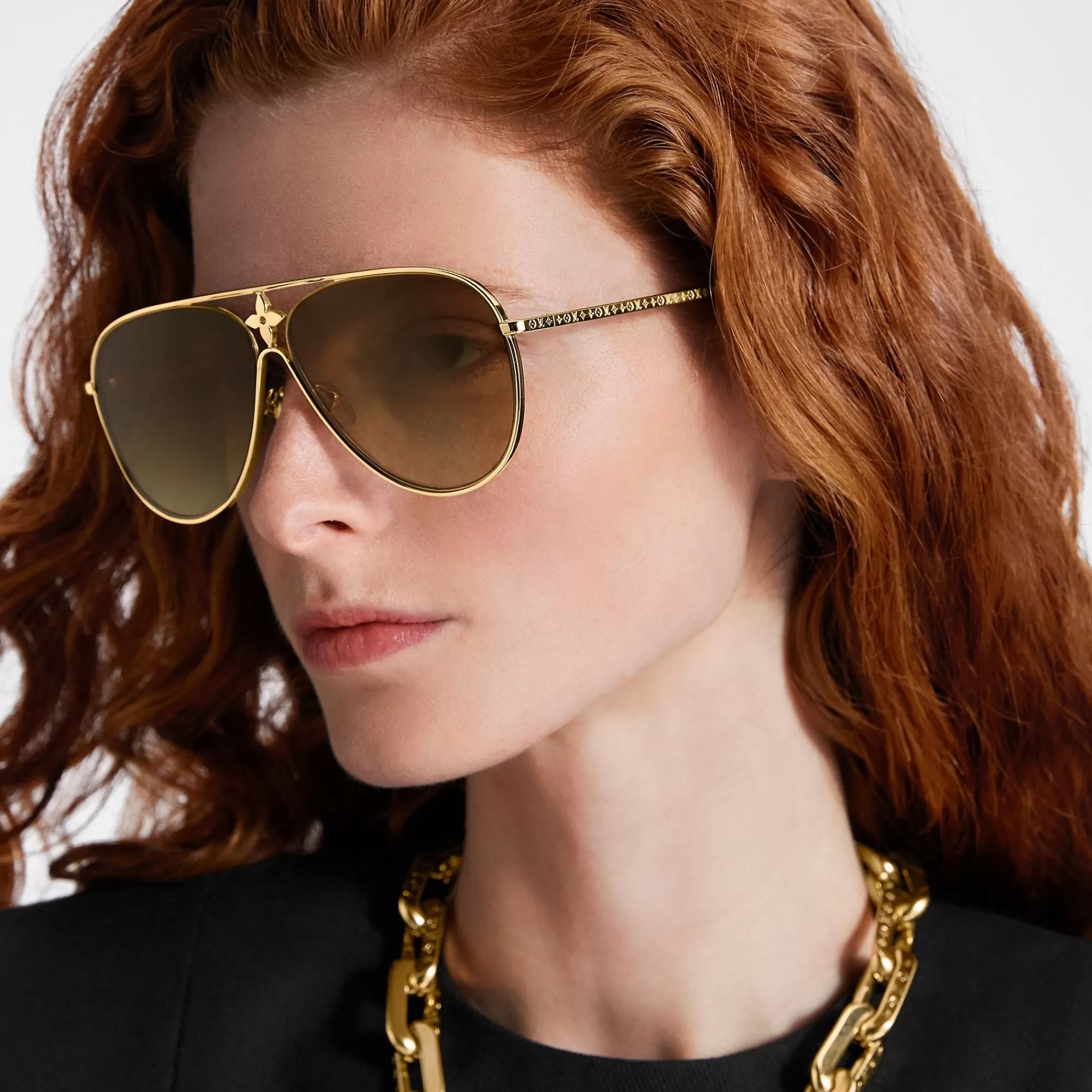 Best Louis Vuitton Lv Star Pilot Sunglasses Brown