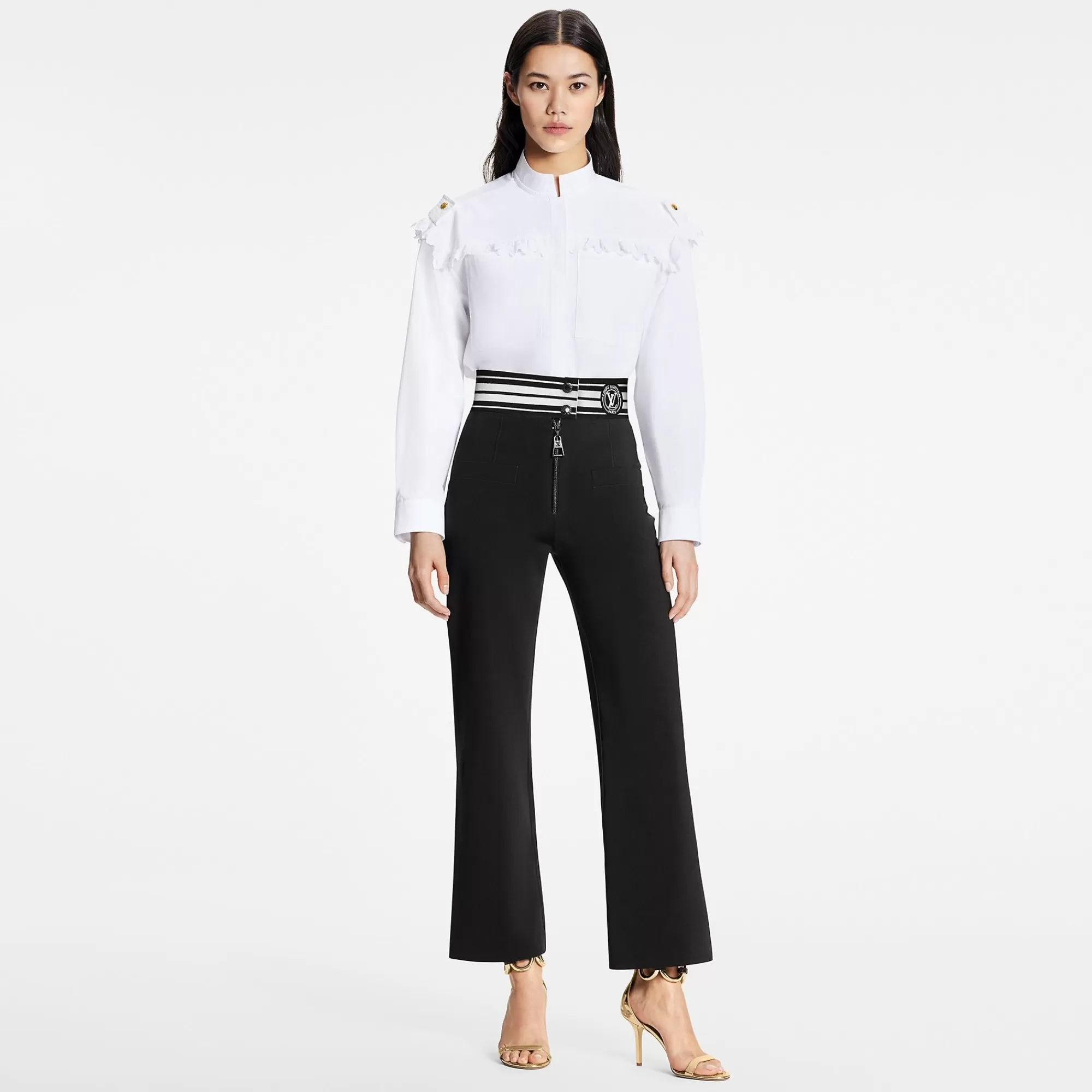 Cheap Louis Vuitton Lv Stripe Technical Jersey Flared Pants
