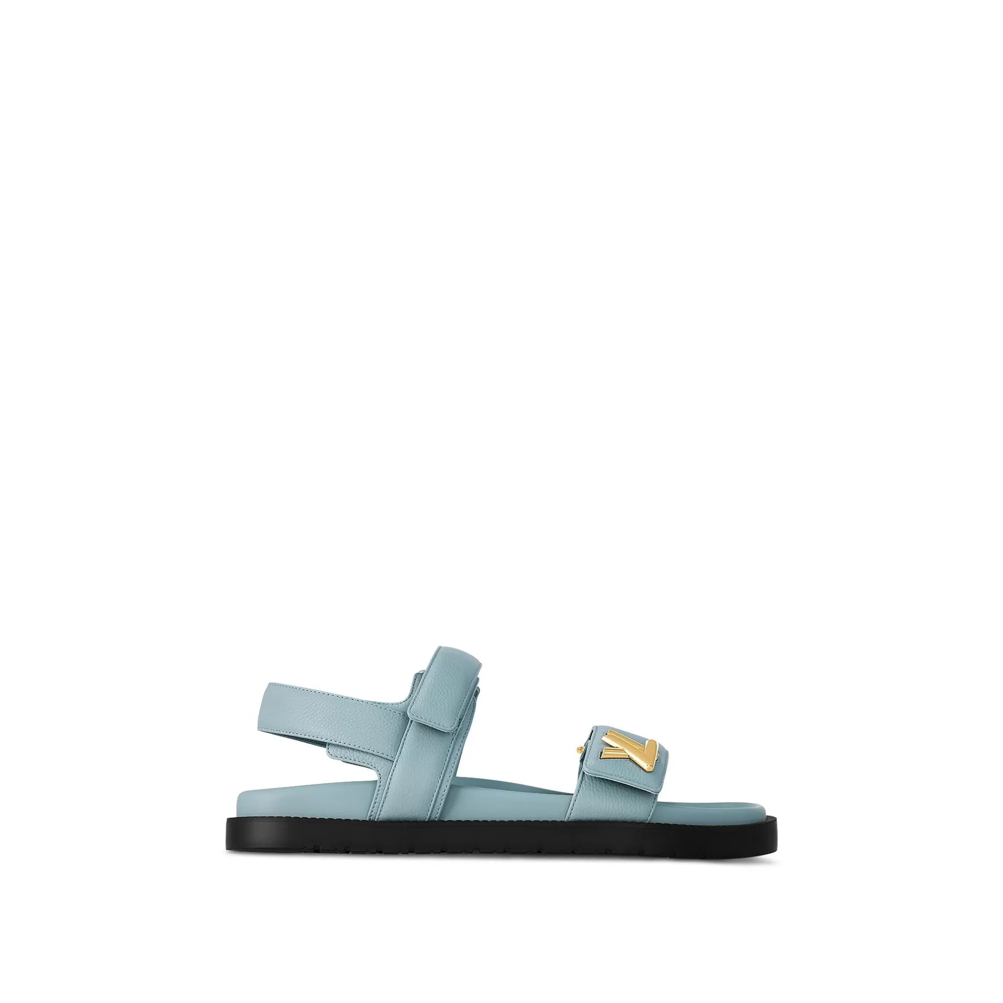 Store Louis Vuitton Lv Sunset Comfort Flat Sandal Light Blue