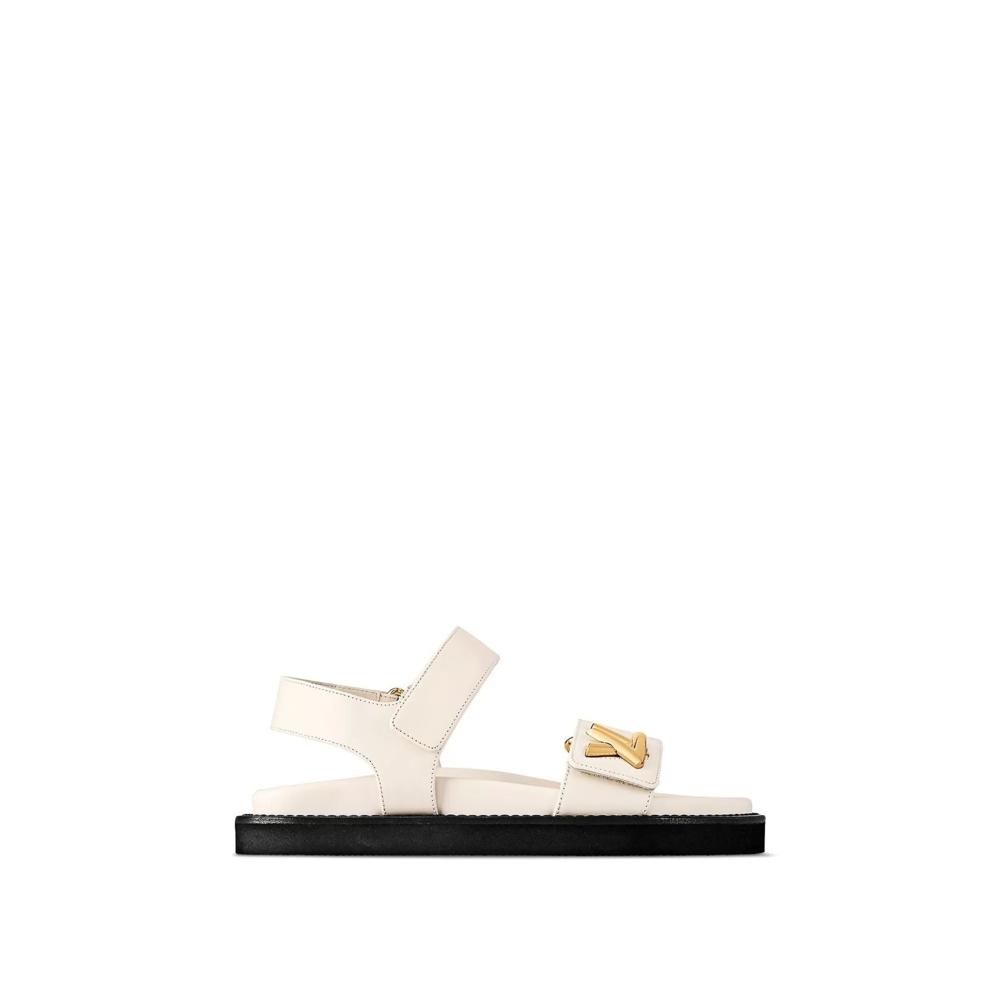 Flash Sale Louis Vuitton Lv Sunset Comfort Flat Sandal Ivory