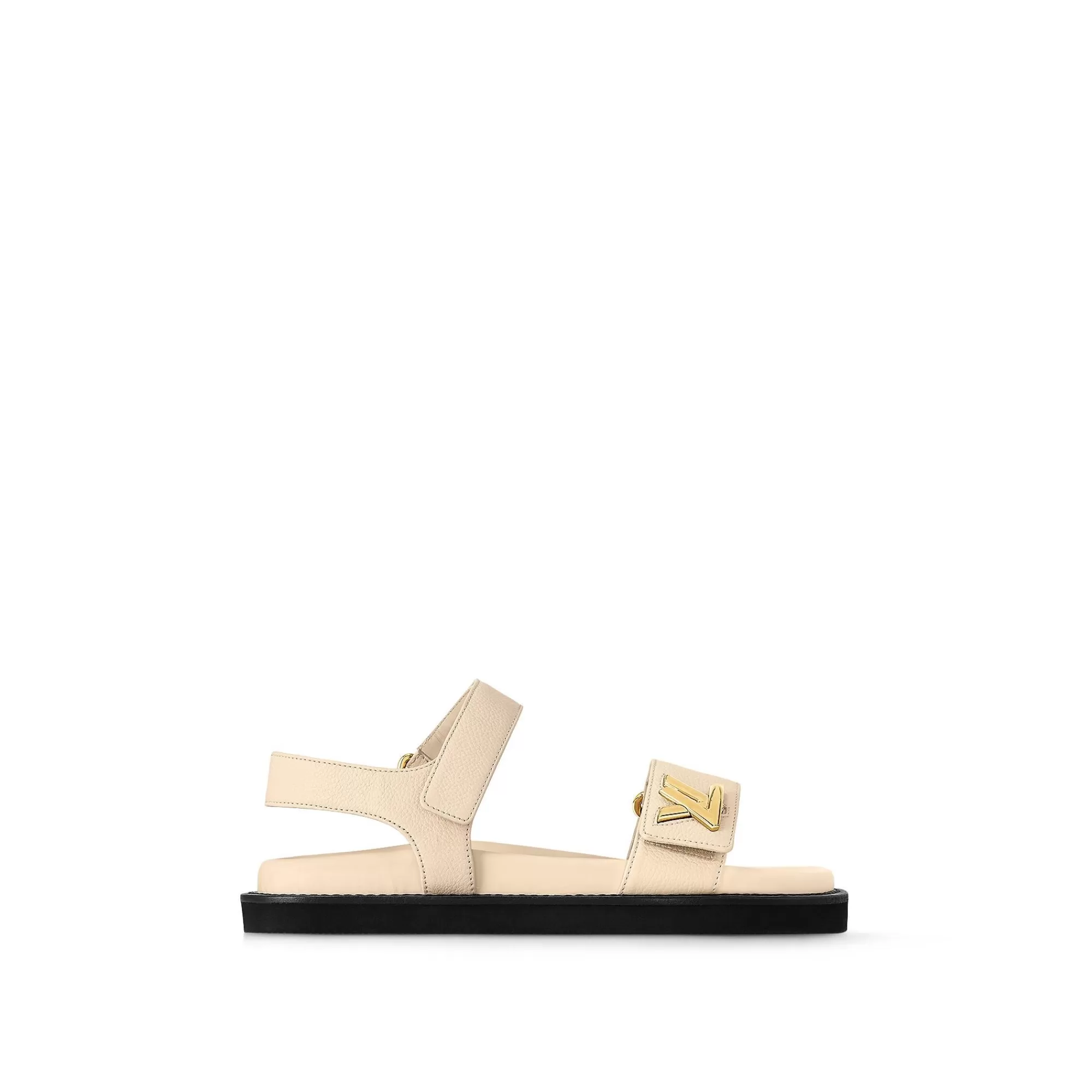 Flash Sale Louis Vuitton Lv Sunset Comfort Flat Sandal Cream