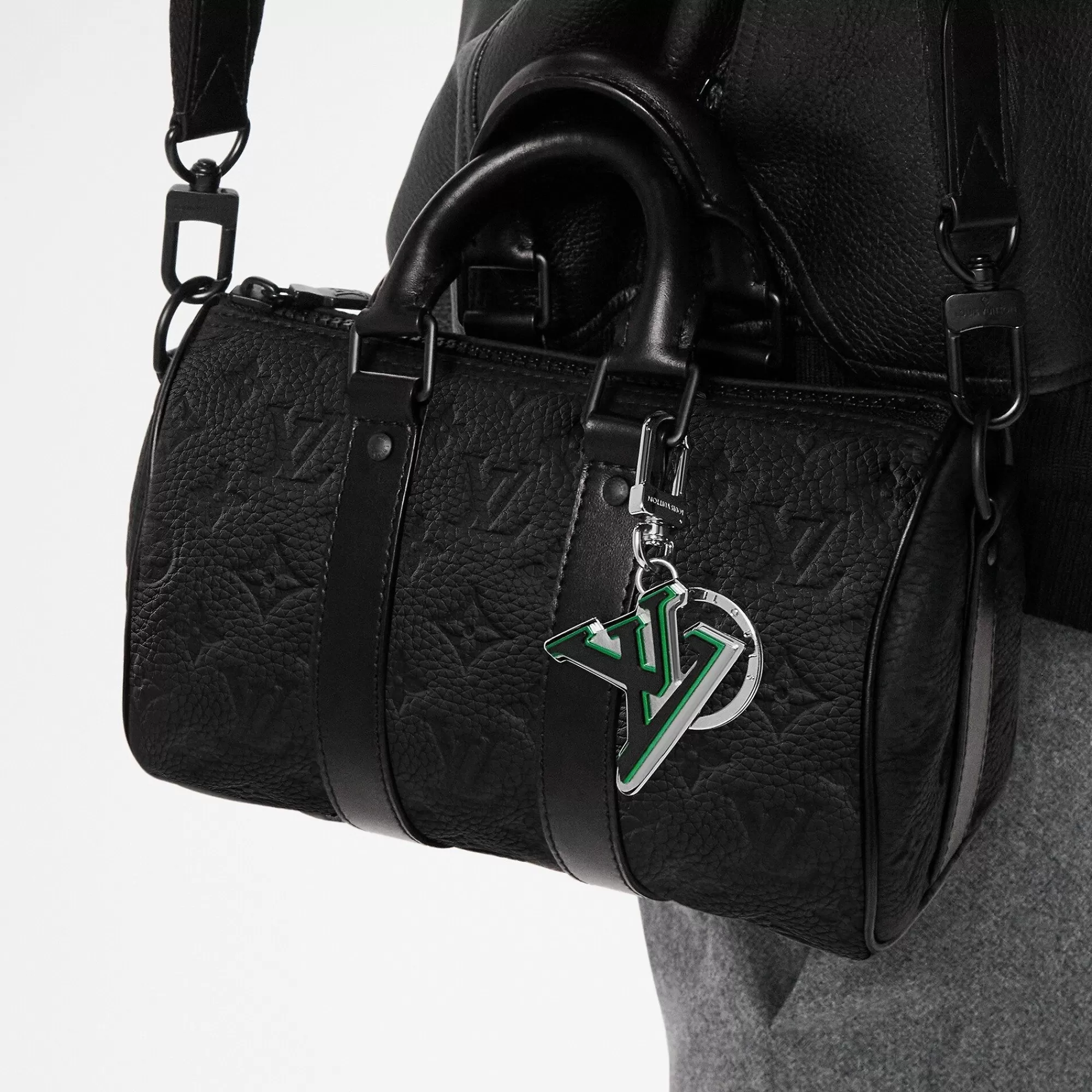 Flash Sale Louis Vuitton Lv Tatic Key Holder & Bag Charm