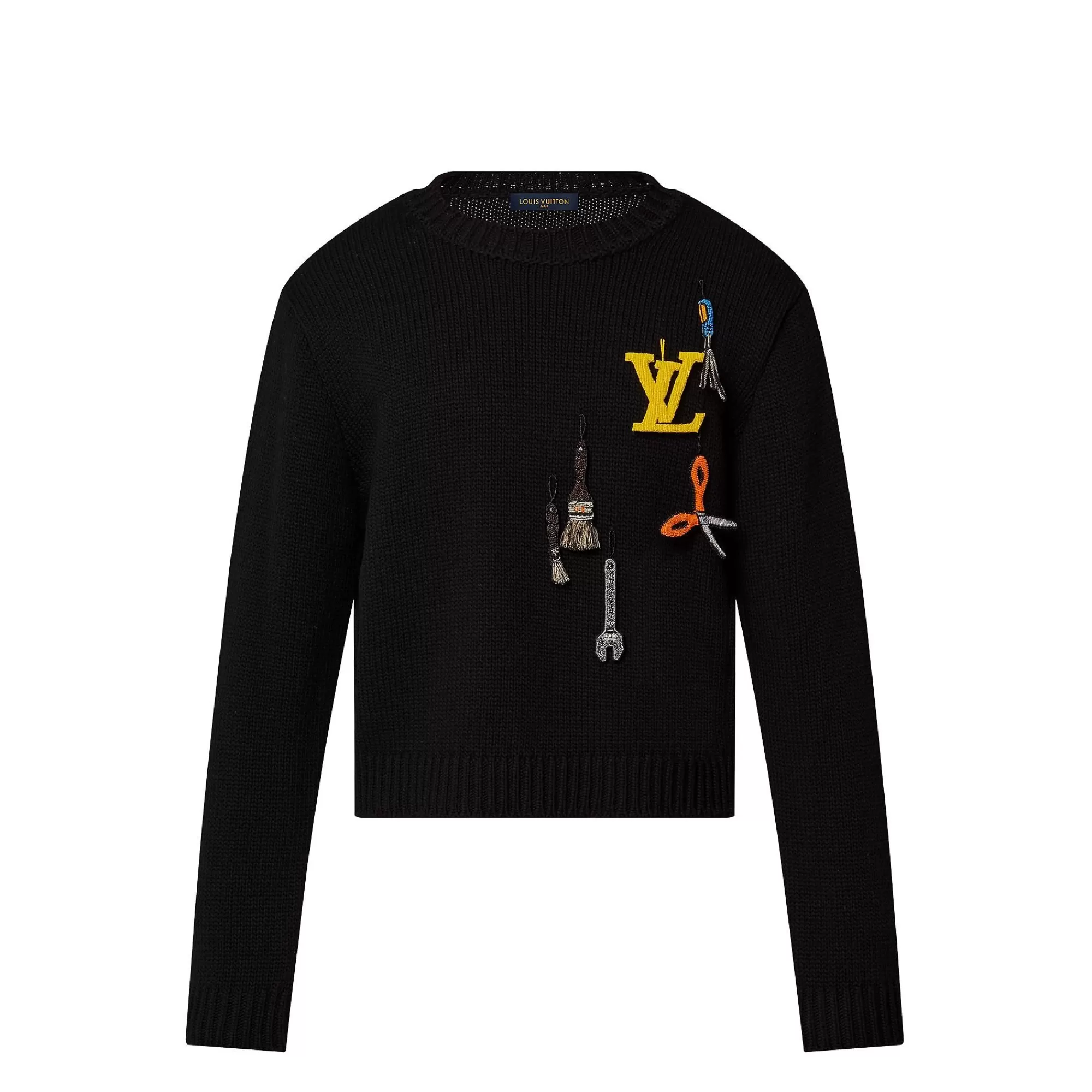Shop Louis Vuitton Lv Tools Embroidered Crewneck