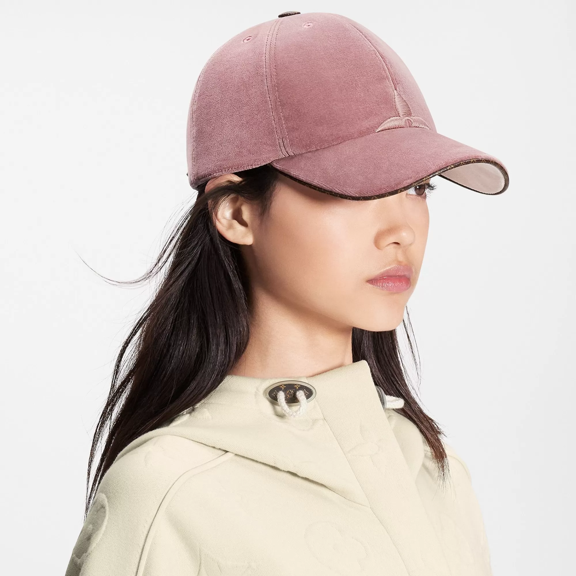 Fashion Louis Vuitton Lv Touch Cap Pink