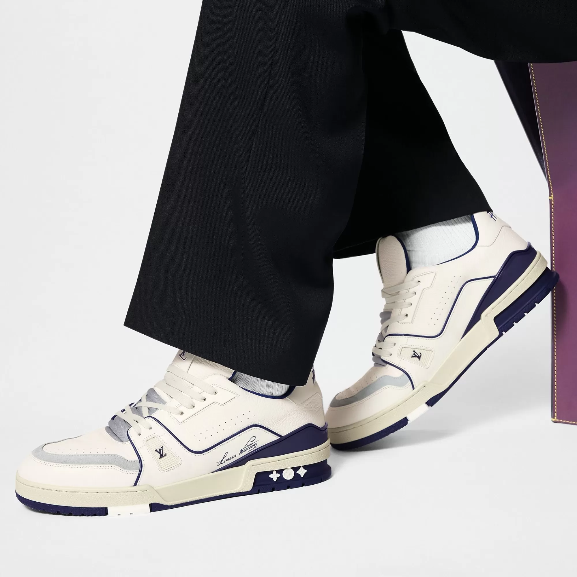 Discount Louis Vuitton Lv Trainer Sneaker Marine