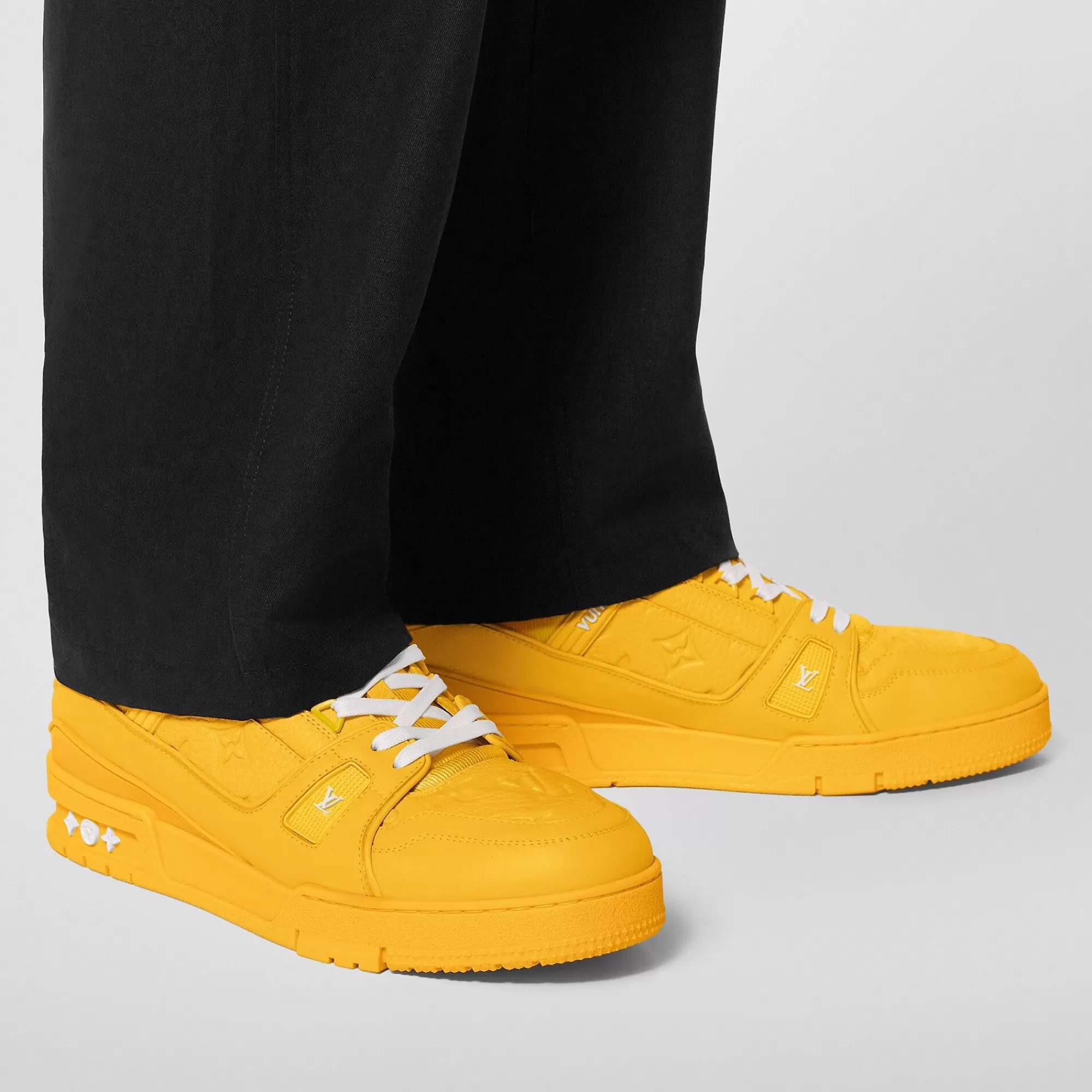 Hot Louis Vuitton Lv Trainer Sneaker Yellow