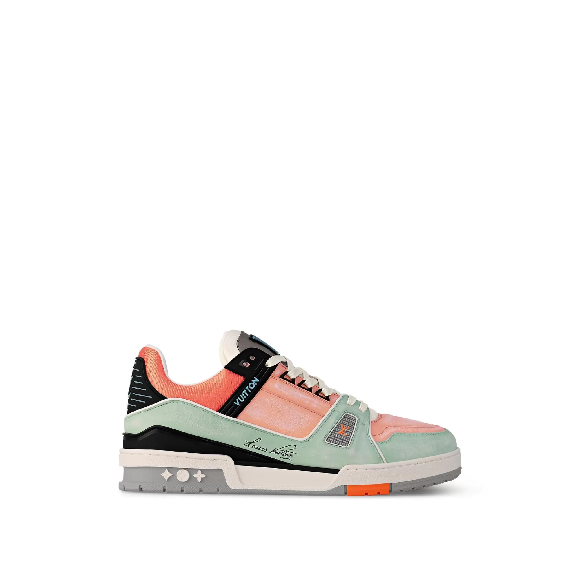 New Louis Vuitton Lv Trainer Sneaker Orange