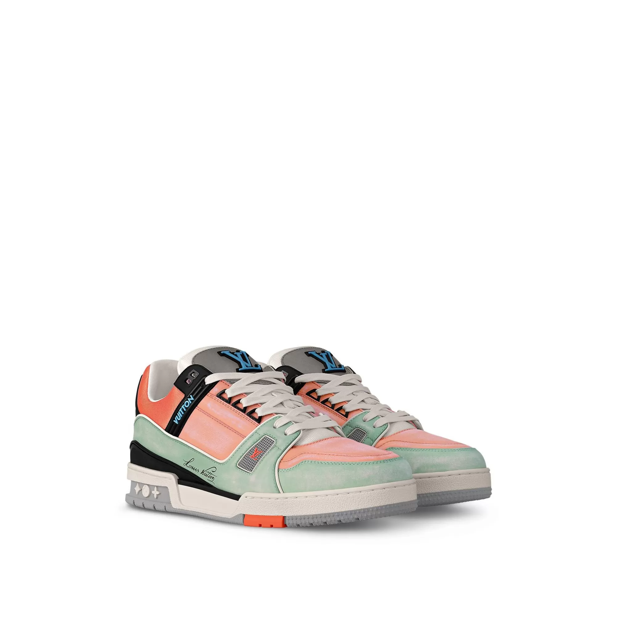 New Louis Vuitton Lv Trainer Sneaker Orange