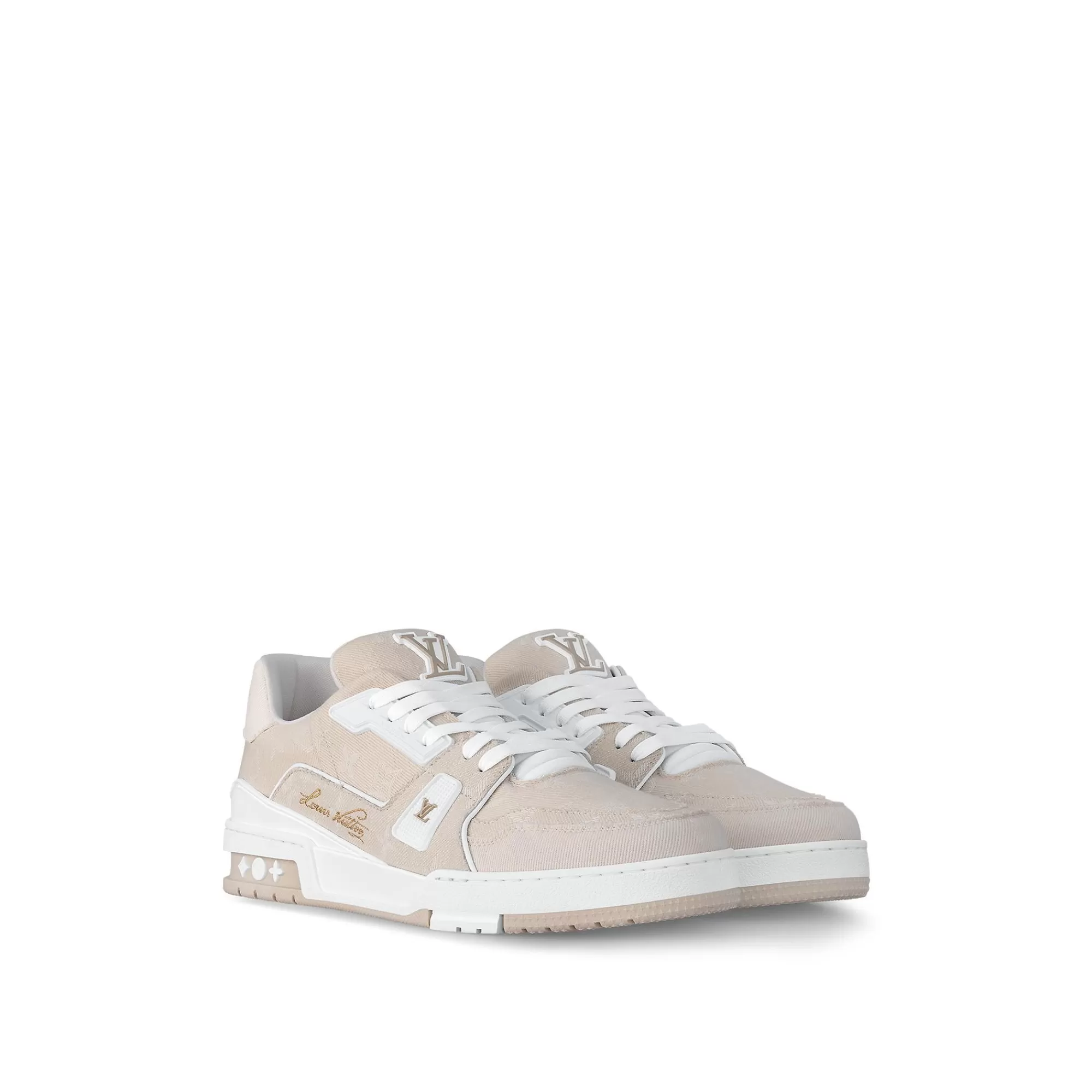 Hot Louis Vuitton Lv Trainer Sneaker Beige