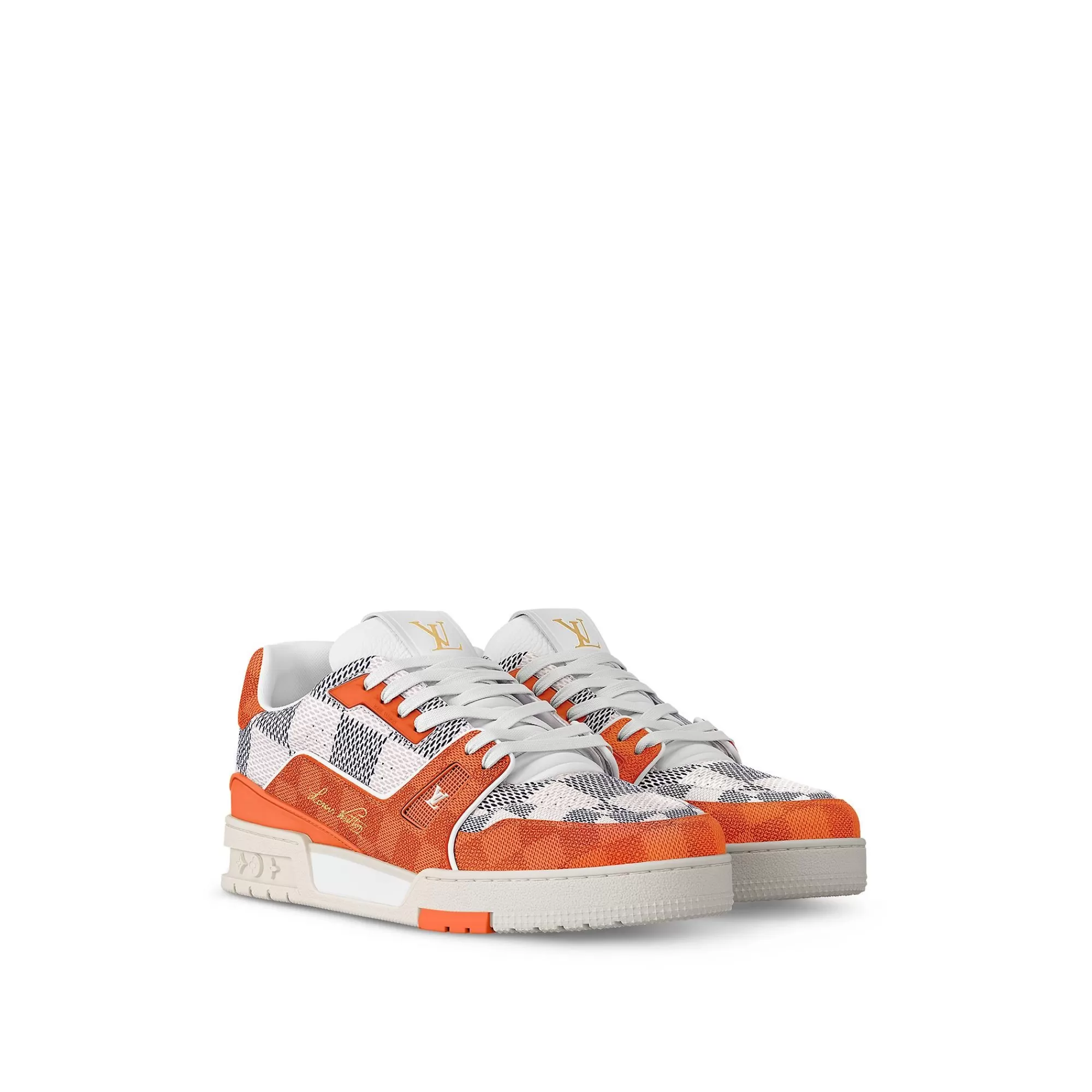Flash Sale Louis Vuitton Lv Trainer Sneaker Orange