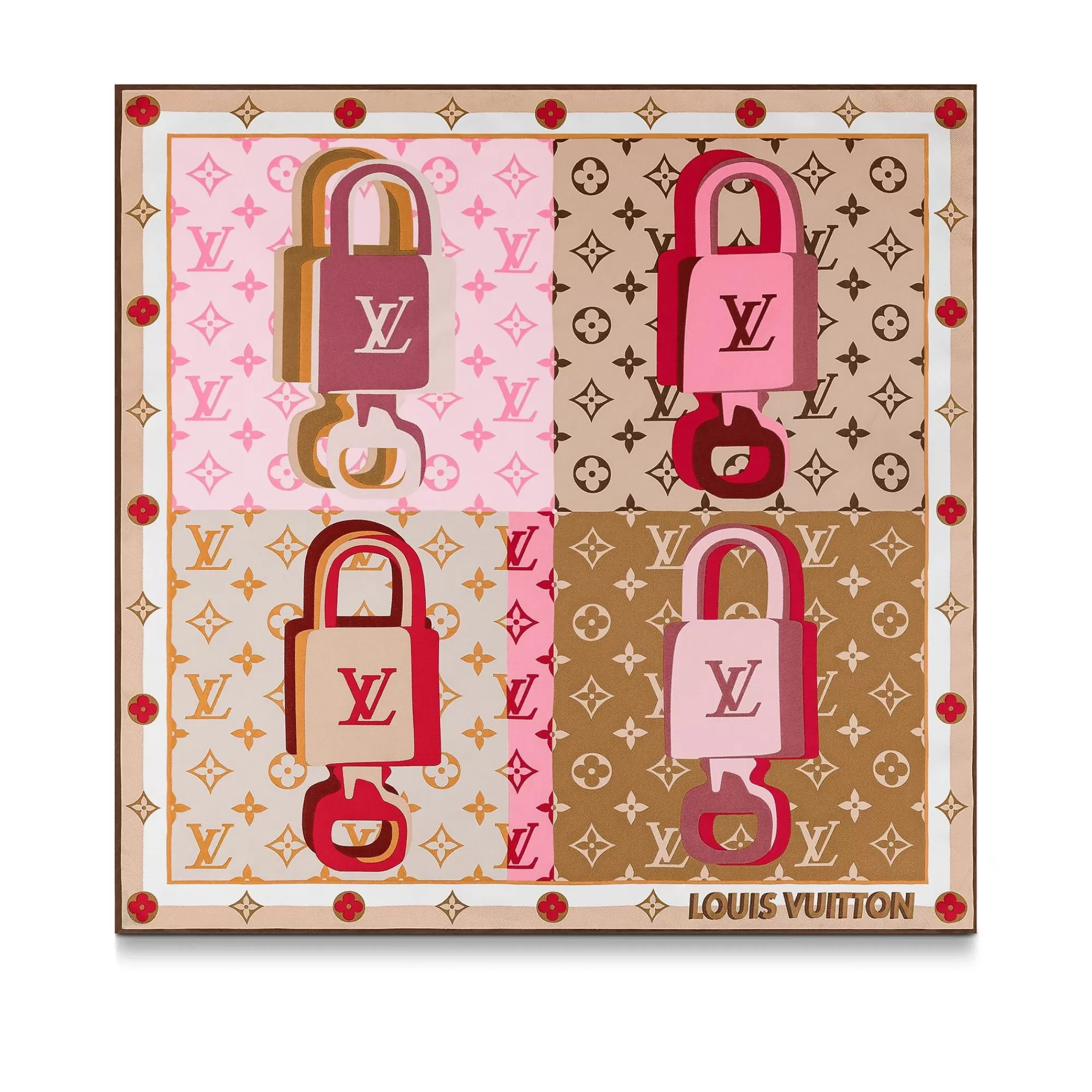 Fashion Louis Vuitton Lv Unlocked Square 45 Brown