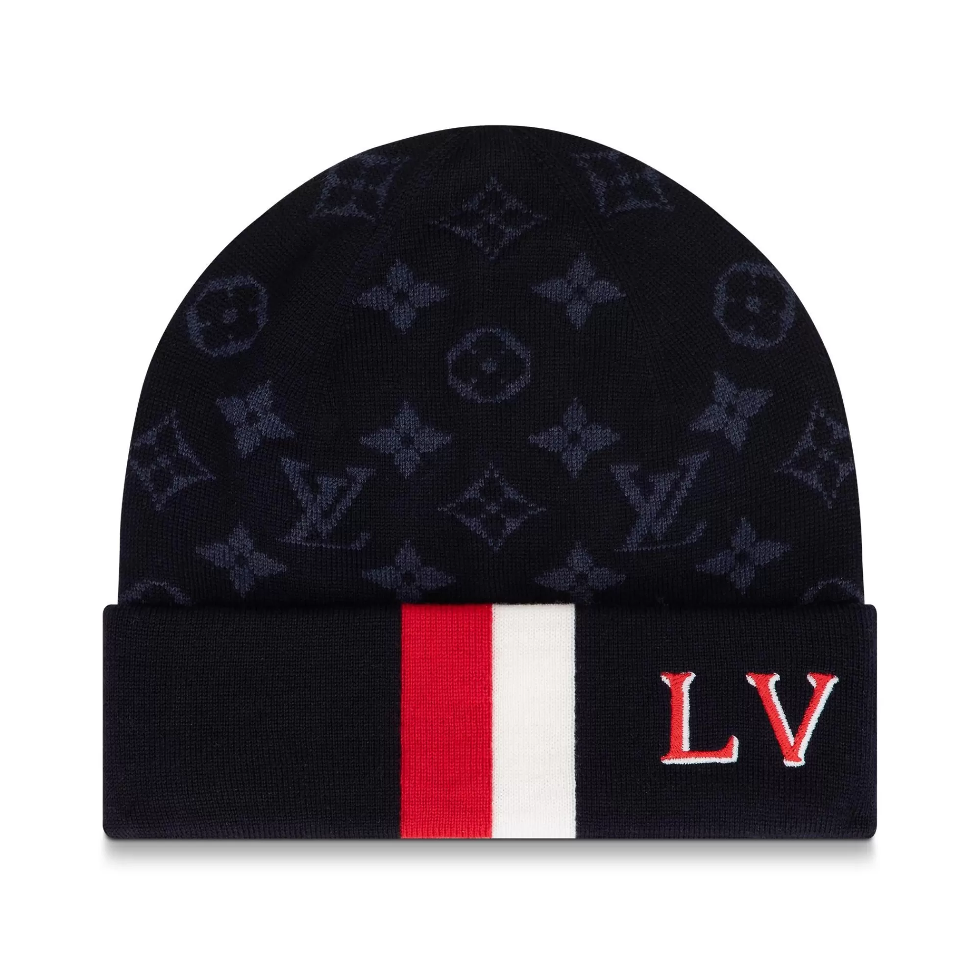 Fashion Louis Vuitton Lv Varsity Beanie Navy