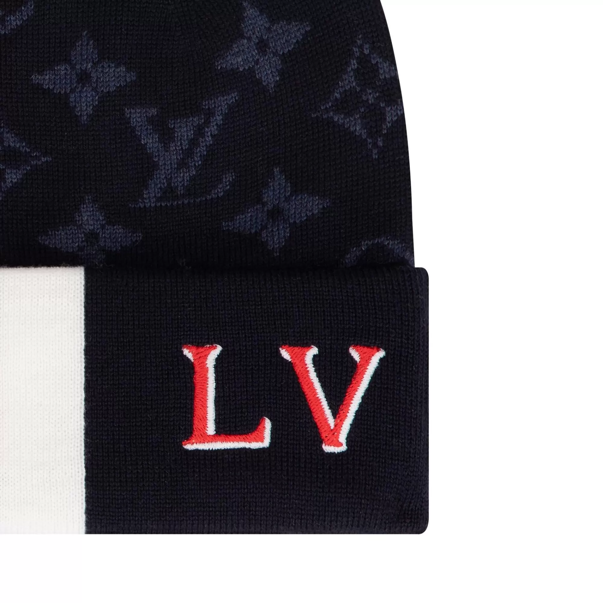 Fashion Louis Vuitton Lv Varsity Beanie Navy