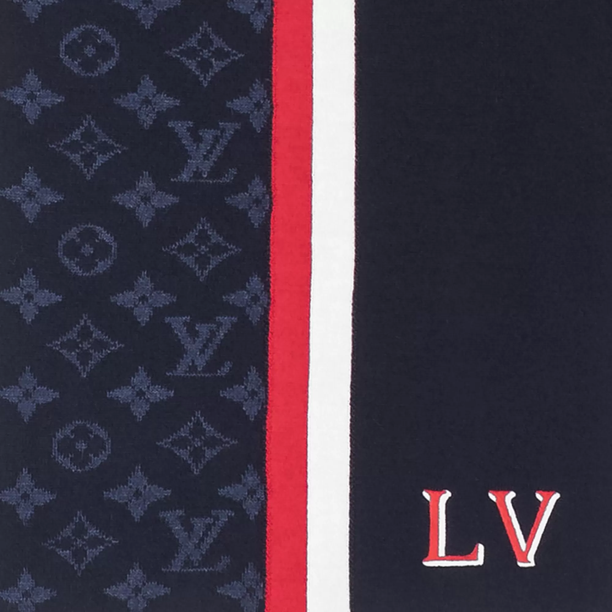 Best Louis Vuitton Lv Varsity Scarf Navy