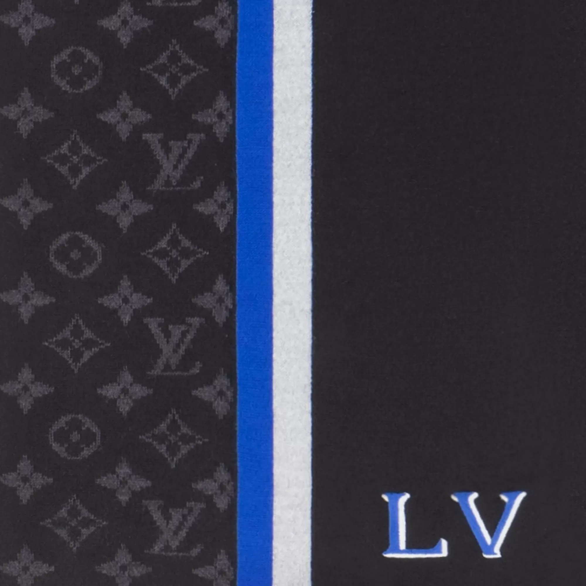 Store Louis Vuitton Lv Varsity Scarf Black