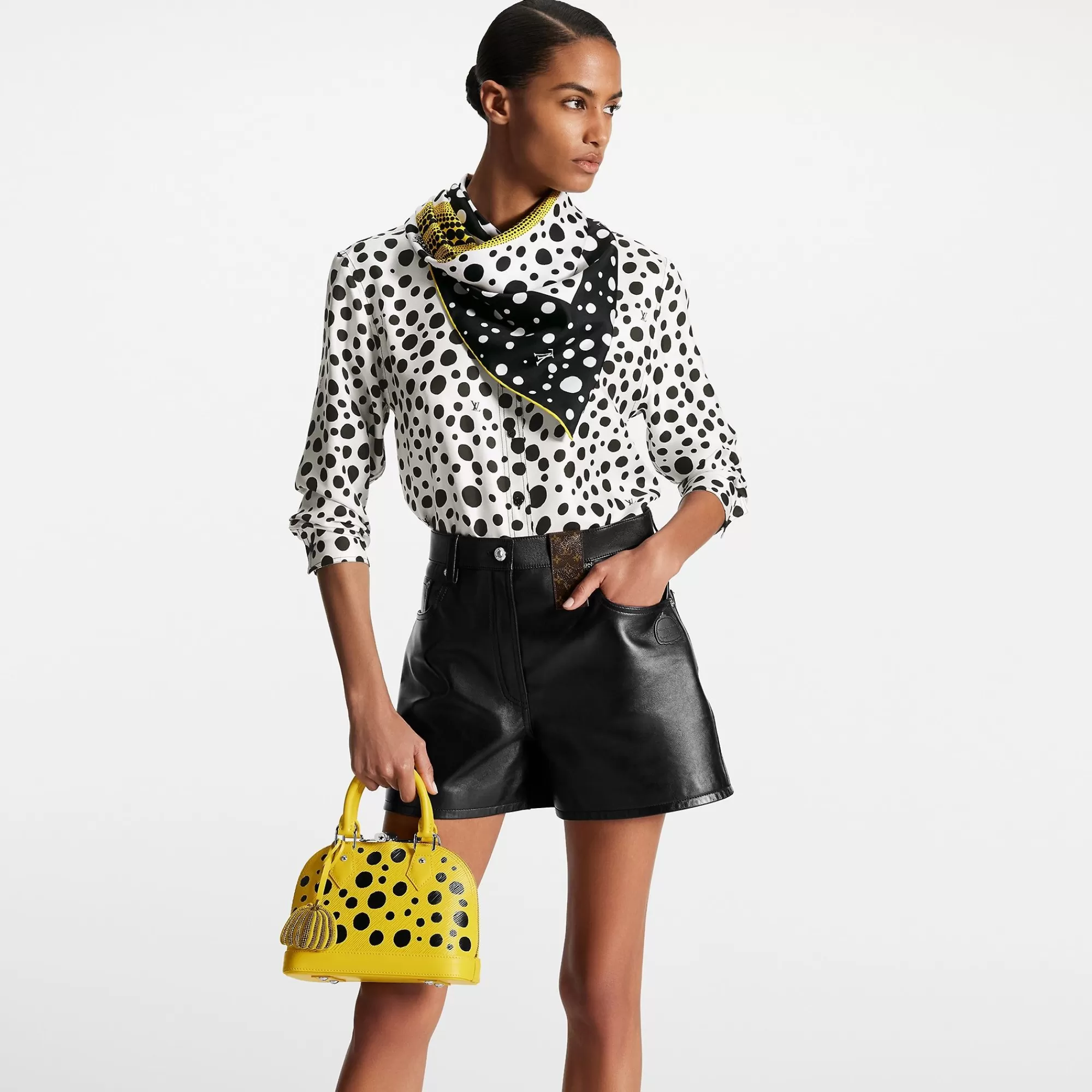 Flash Sale Louis Vuitton Lv X Yk Alma Bb Black/Yellow